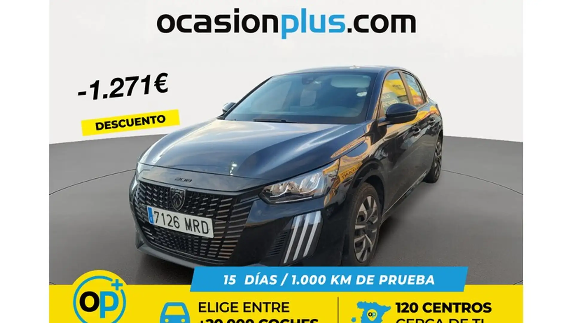 Peugeot 208 1.2 Puretech S&S Active 100 Schwarz - 1