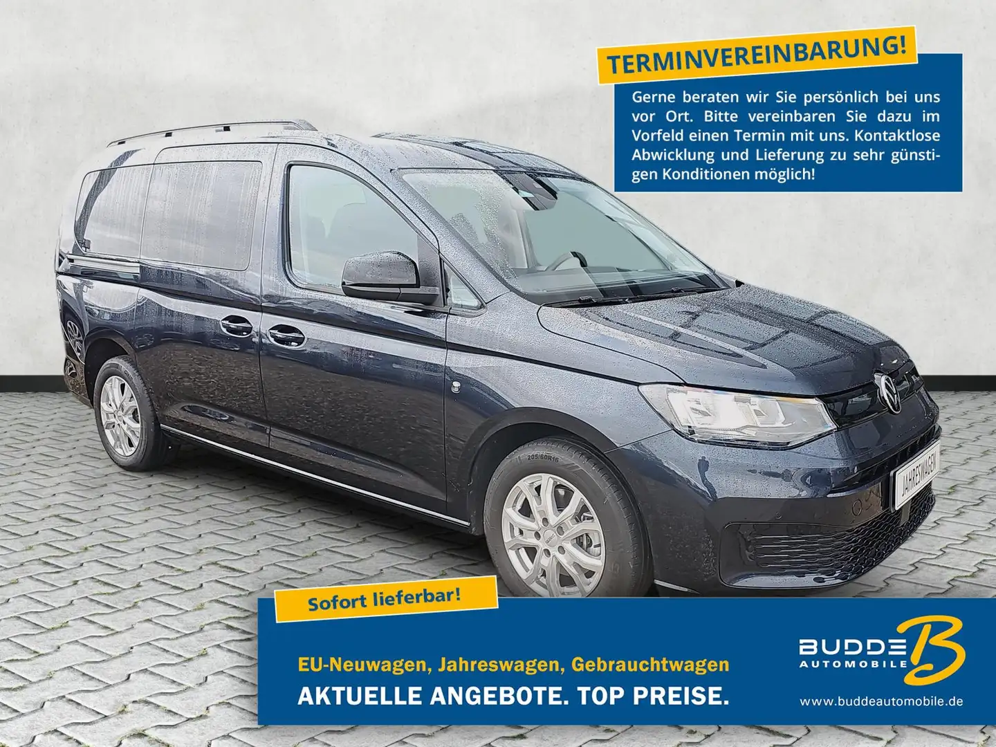 Volkswagen Caddy 2.0 TDI DSG 7-Si. AHK Kamera AppConn Blau - 1