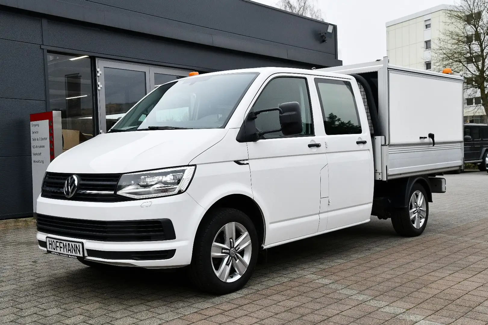 Volkswagen T6 Transporter Pritsche Doppelkabine Koffer DSG Biały - 2