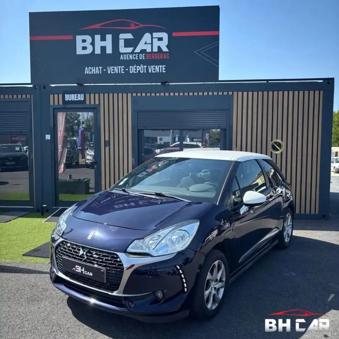 Citroen DS 3 1.2 essence 82ch FINITION SOCHIC (Moteur 19000KM Bleu - 1
