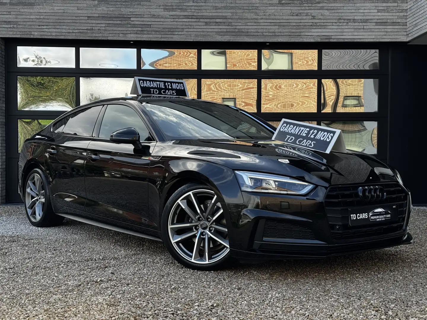 Audi A5 A5 Sportback 35 TFSI SLINE ⚠️GARANTIE 12 MOIS Zwart - 2