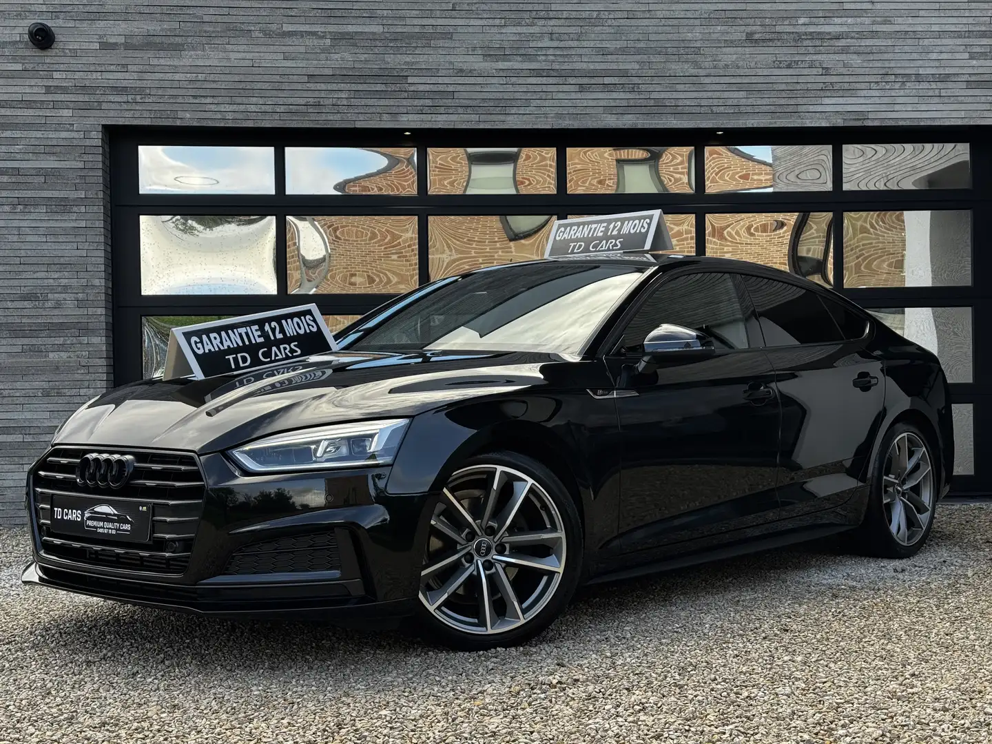Audi A5 A5 Sportback 35 TFSI SLINE ⚠️GARANTIE 12 MOIS Zwart - 1