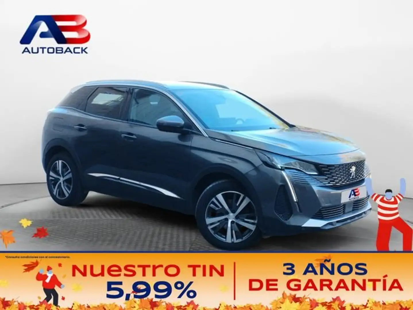 Peugeot 3008 1.5 BlueHDi 96kW S&S Allure Pack EAT8 Grijs - 1