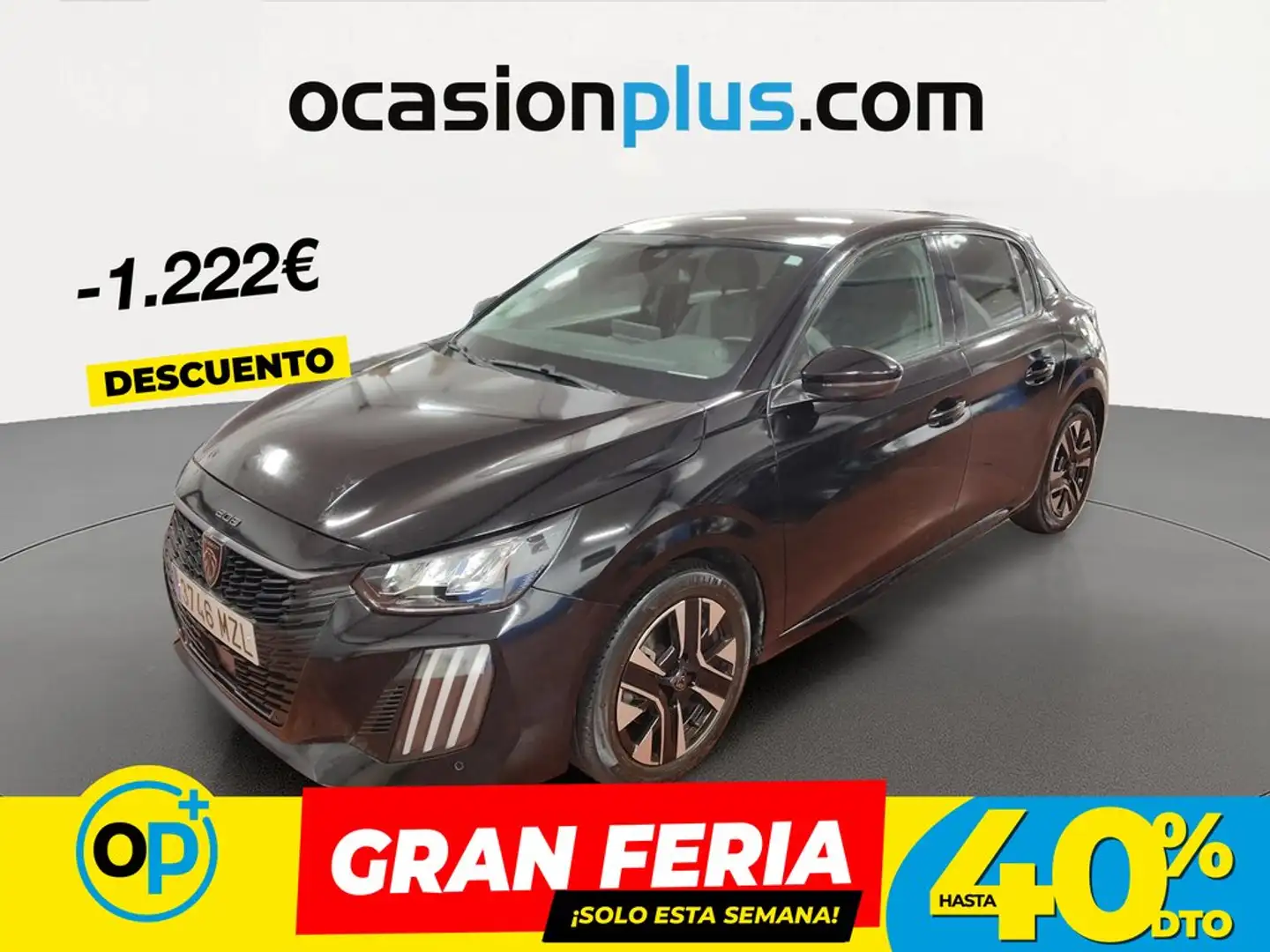 Peugeot 208 1.2 Puretech S&S Allure 100 Negro - 1