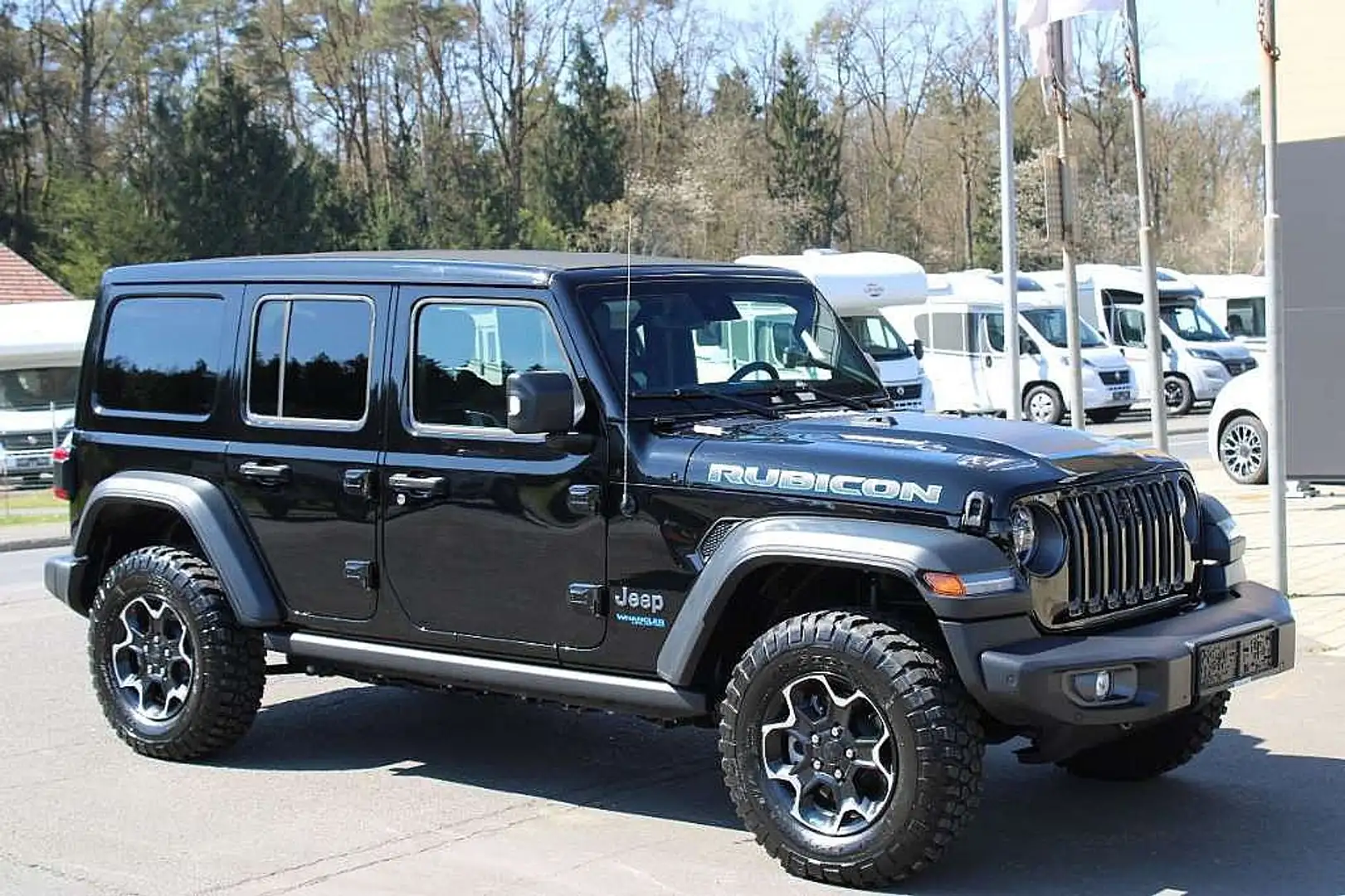 Jeep Wrangler Rubicon PHEV 2,0 Aut. POWER SOFT TOP Schwarz - 2
