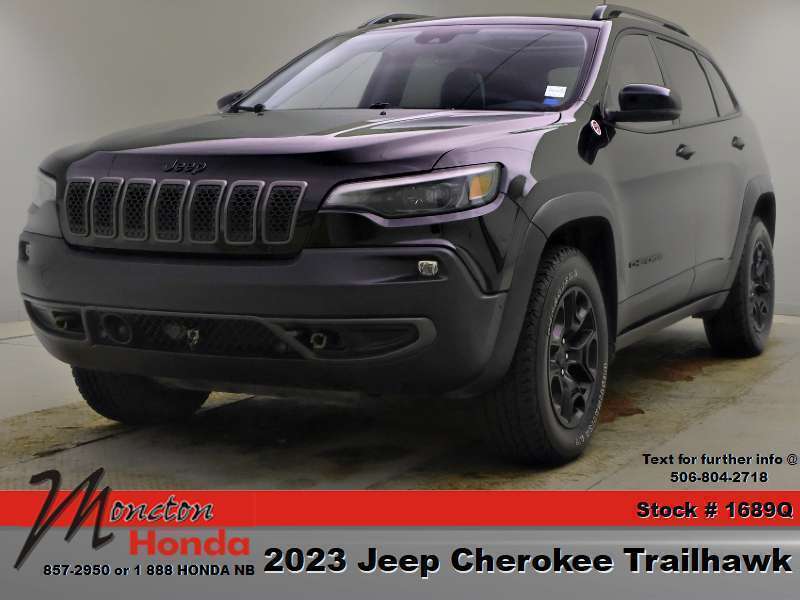 Black 2023 Jeep Cherokee SUV / Crossover Four-Wheel Drive 9-Speed Automatic