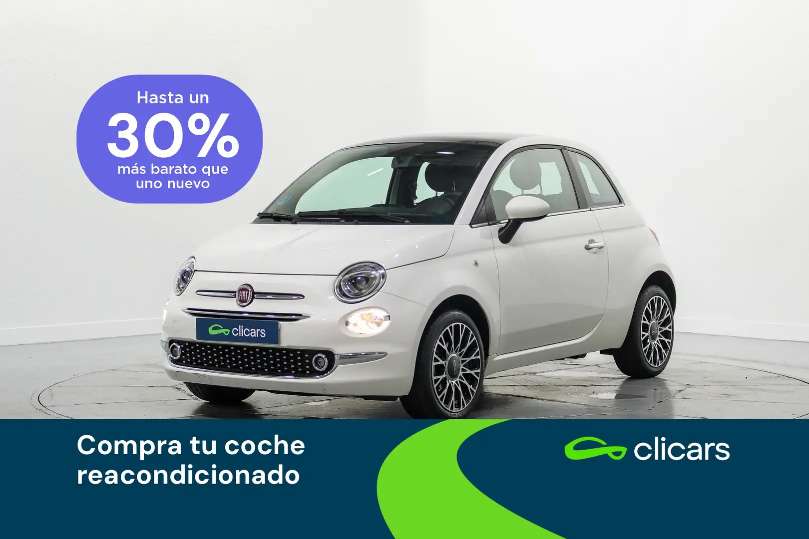 Fiat 500 1.0 Hybrid Monotrim 52kW Blanco - 1