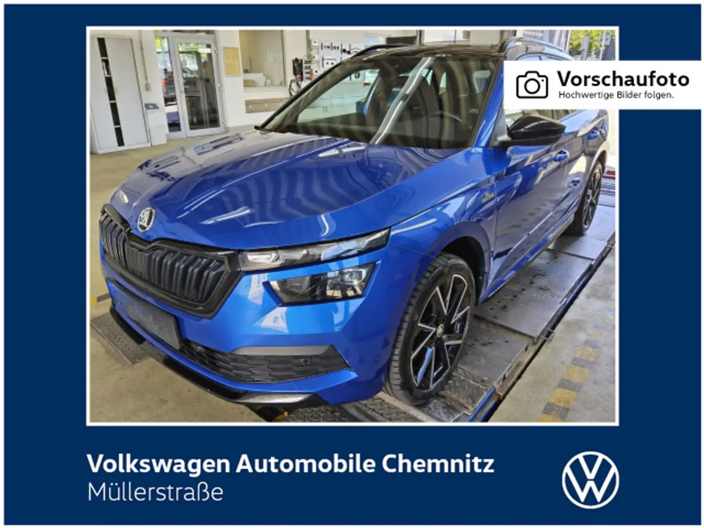 Skoda Kamiq 1.0 TSI Monte Carlo Panorama CarPlay LED Blau - 1