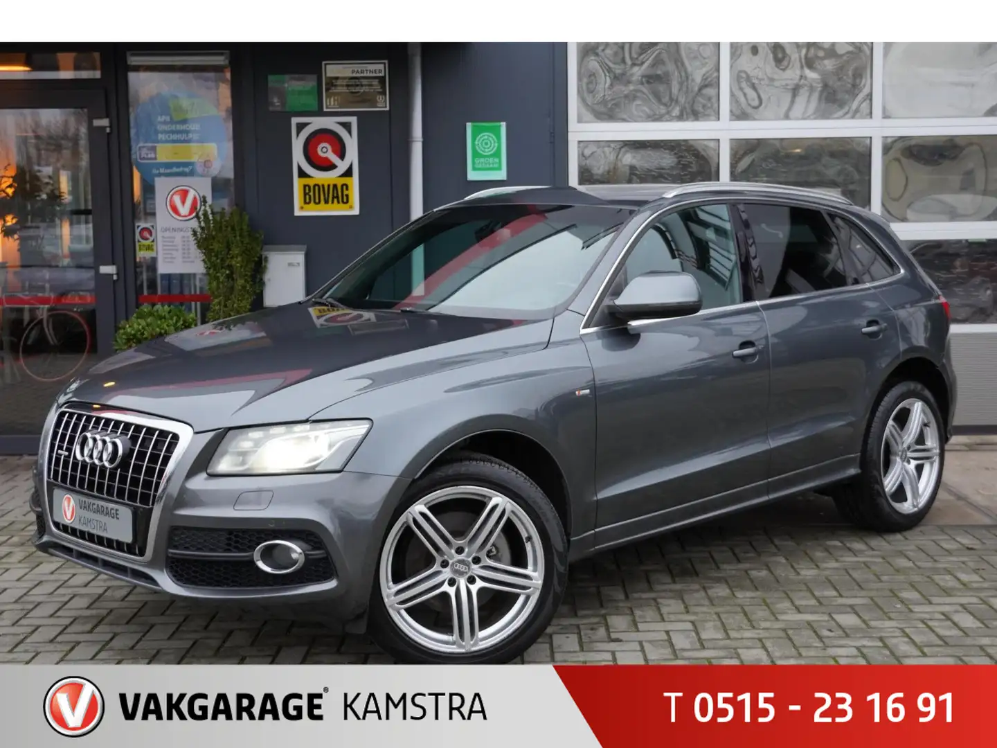 Audi Q5 3.0 TDI Quattro S-Line Pano/Clima/Cruise/Trekh . Grijs - 1