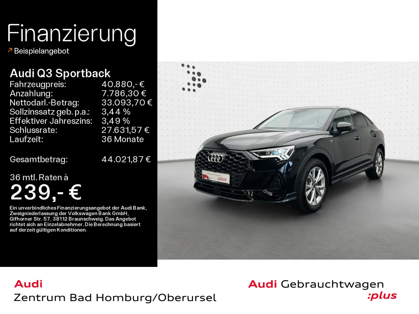 Audi Q3 35 TDI S line*Navi*LED*Alu*AHK*PDC* Schwarz - 1
