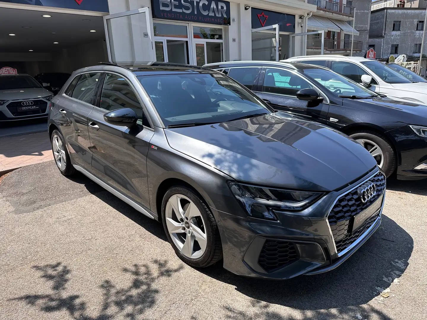 Audi A3 Sportback 30 2.0 tdi S line edition s-tronic TETTO Grigio - 1