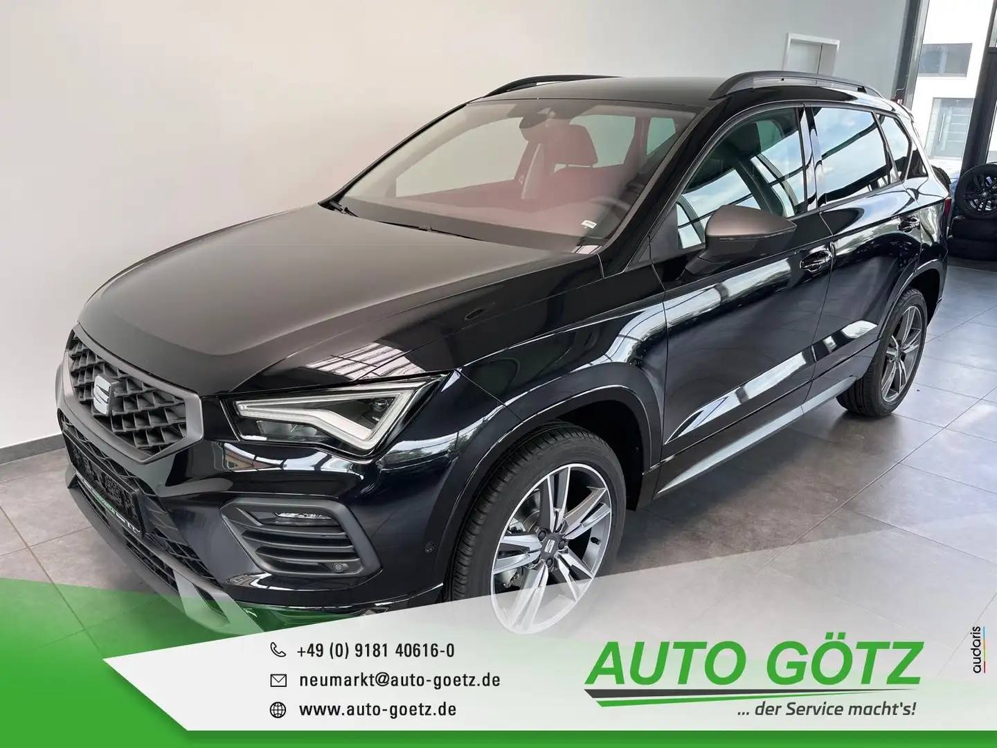 SEAT Ateca FR DSG 4-Jah Garantie AHK-Vorb.*Navi*LED*ACC*18"Al Schwarz - 1