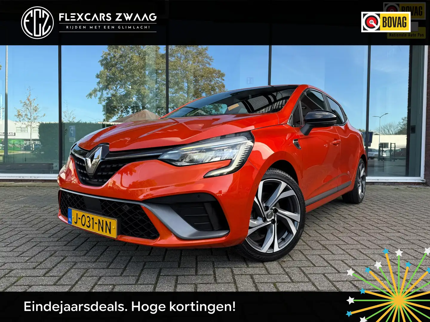 Renault Clio 1.3 TCe R.S. Line - Automaat - Navi groot Media - Orange - 1