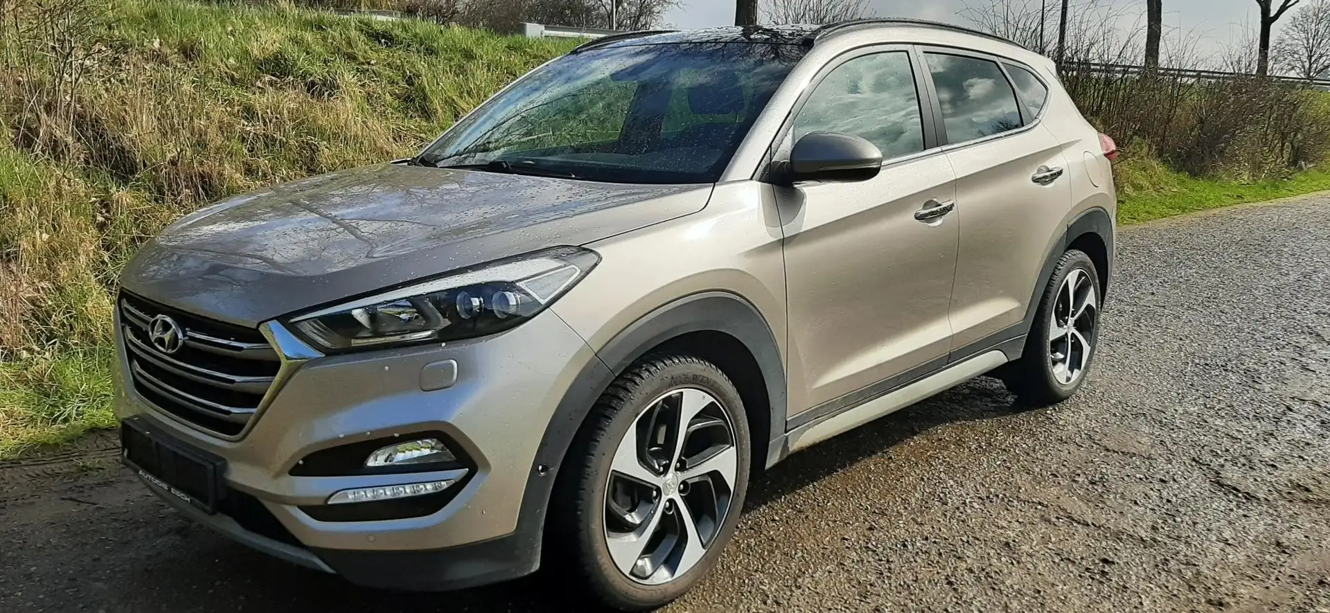 Hyundai TUCSON Tucson Premium 4WD,1.HAND,AHK KAMERA,LEDER,PANO Argento - 1