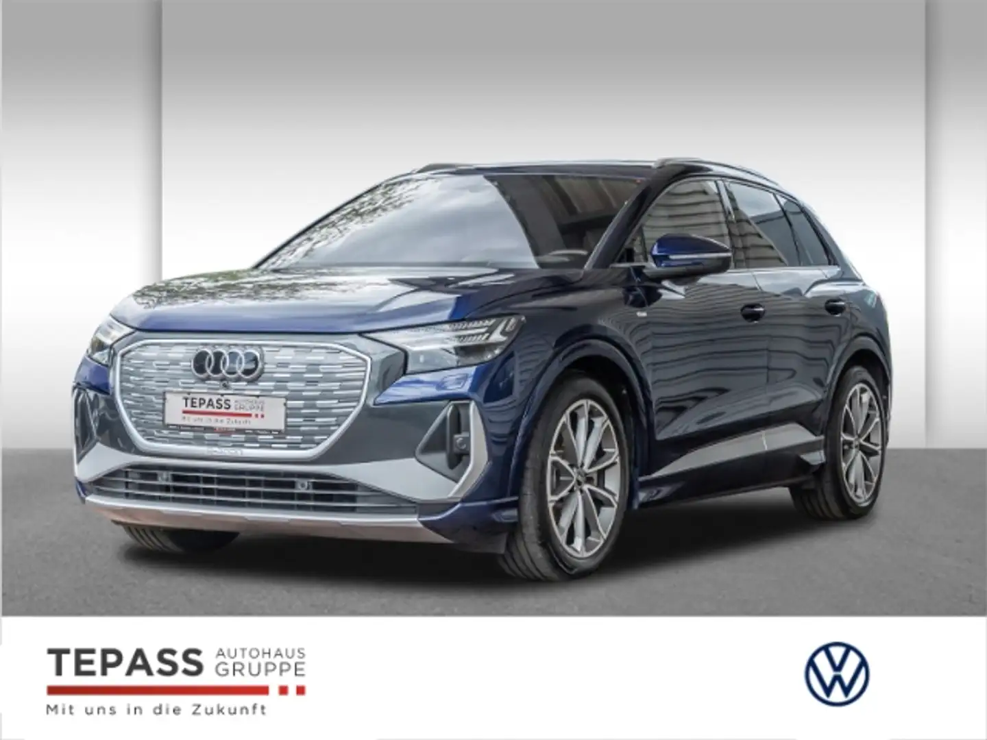 Audi Q4 e-tron 50 quattro MATRIX PANO S-LINE APP Blauw - 1