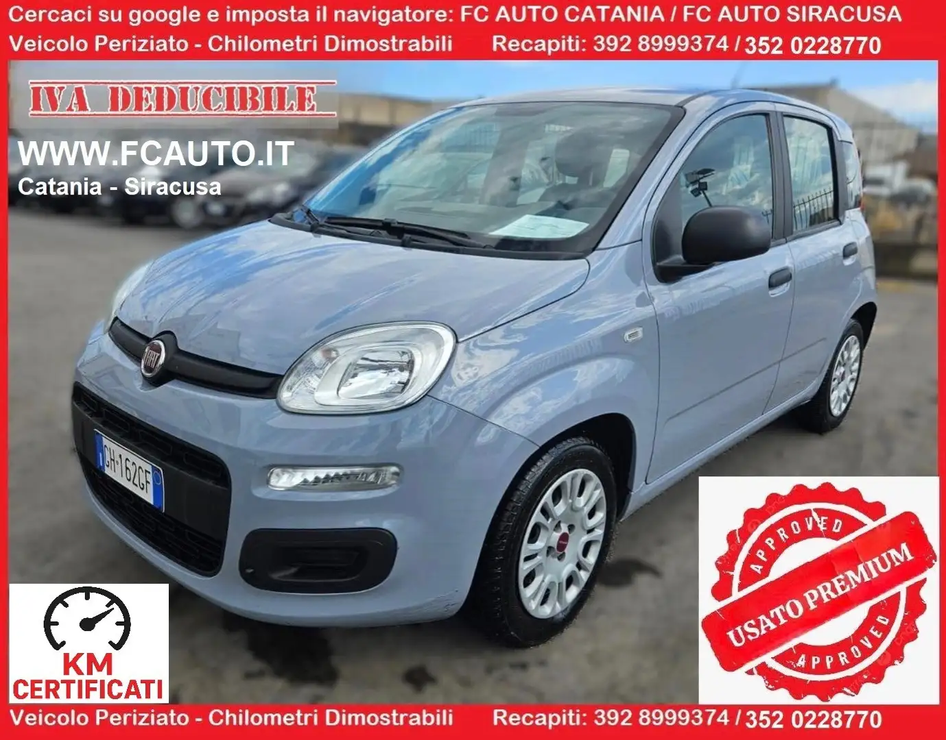 Fiat Panda 1.0 FireFly S&S Hybrid Gris - 1