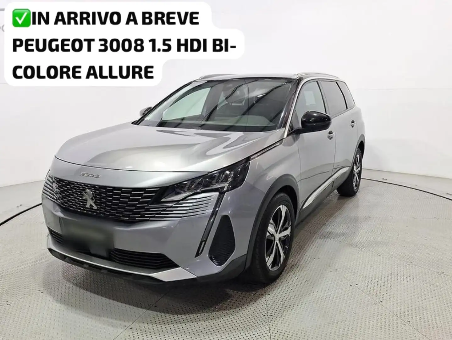 Peugeot 3008 1.5 HDI E6 BI-COLORE ALLURE NAVI+CERCHI+FULL LED Grigio - 1