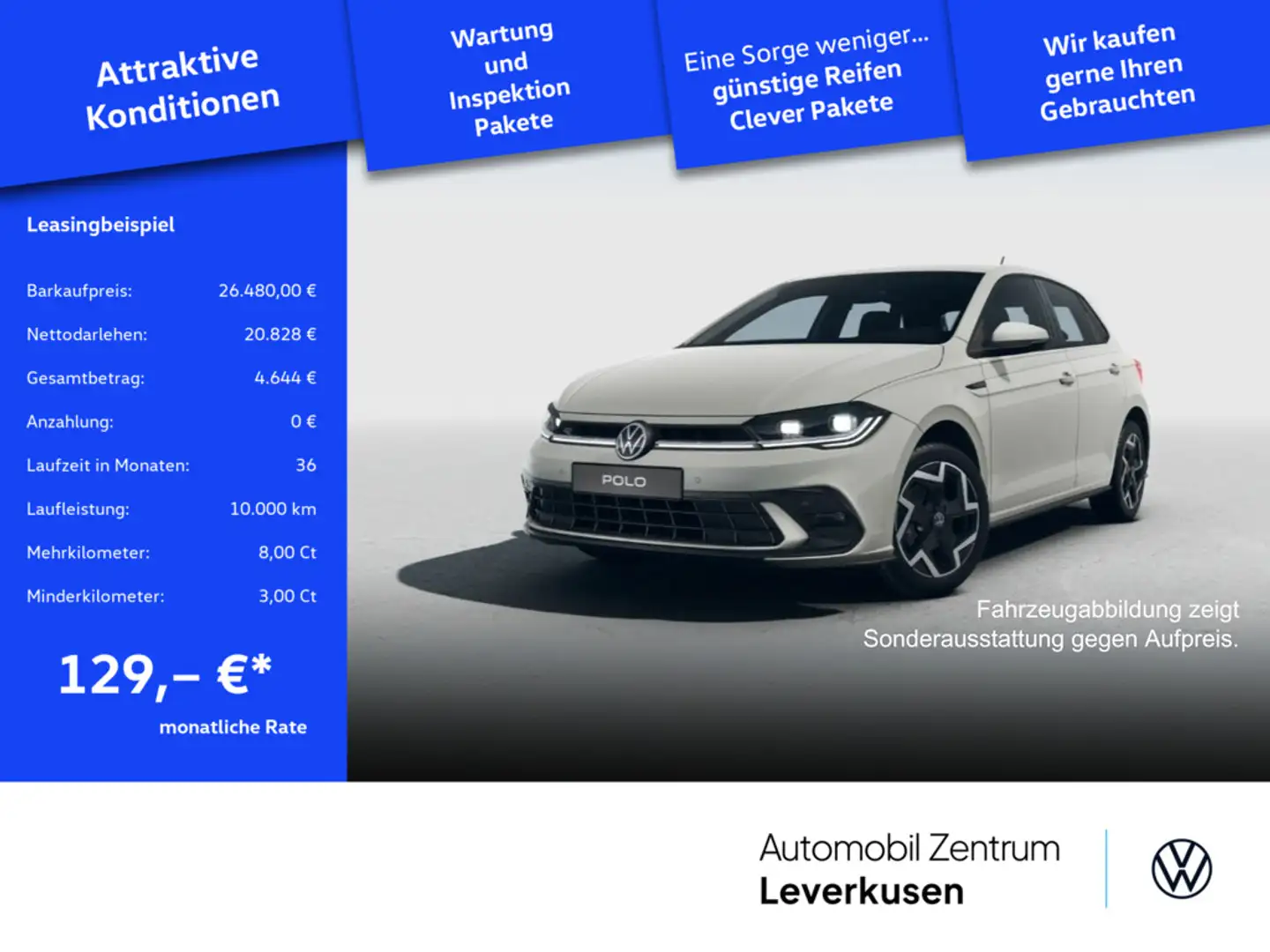 Volkswagen Polo R-Line 1.0 TSI MATRIX SHZ PDC KLIMA Gris - 1