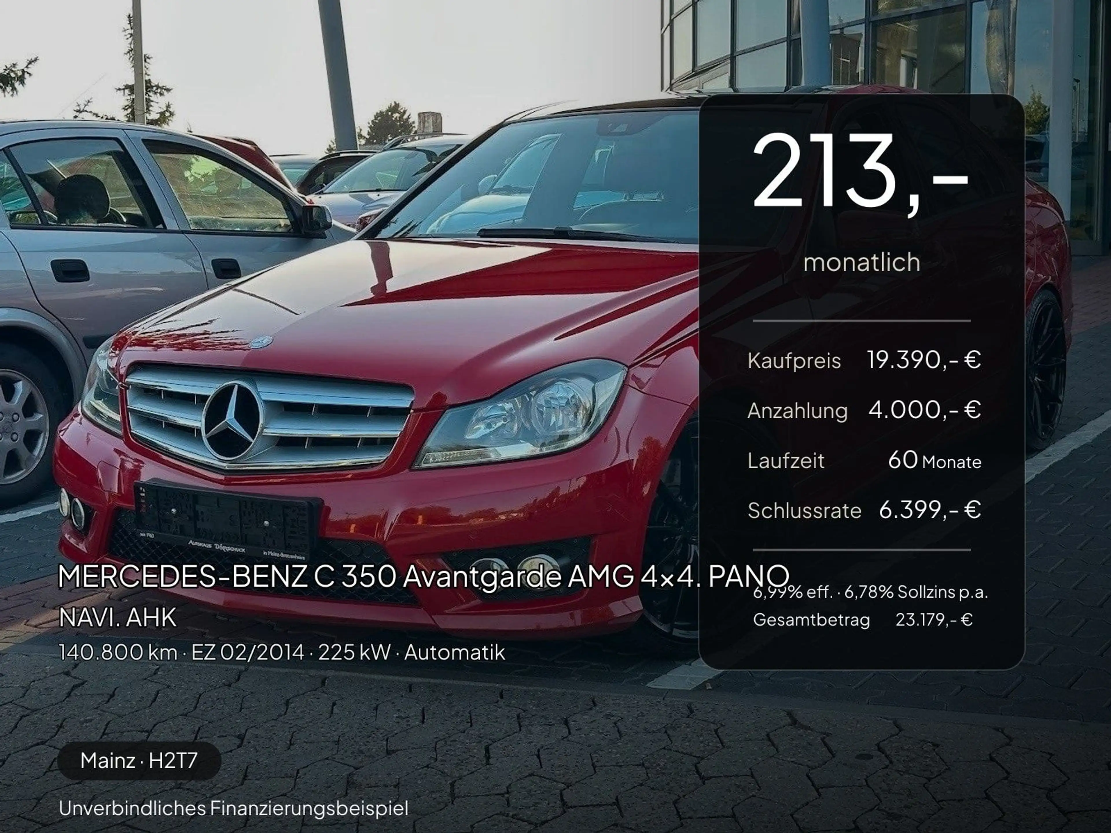 Mercedes-Benz C 350 Avantgarde AMG 4x4. PANO. NAVI. AHK — photo 2