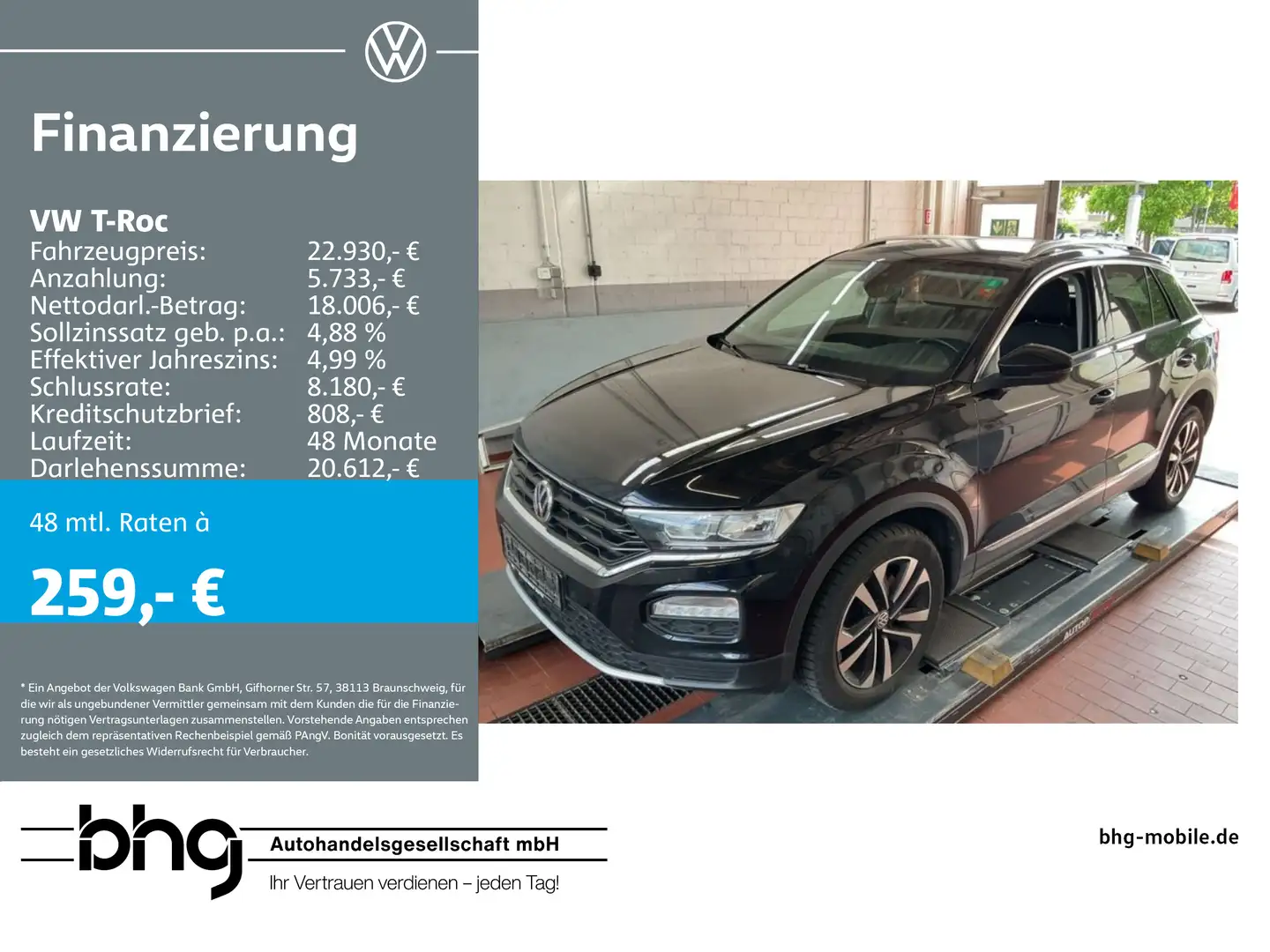 Volkswagen T-Roc 2.0 TDI SCR DSG UNITED Zwart - 1
