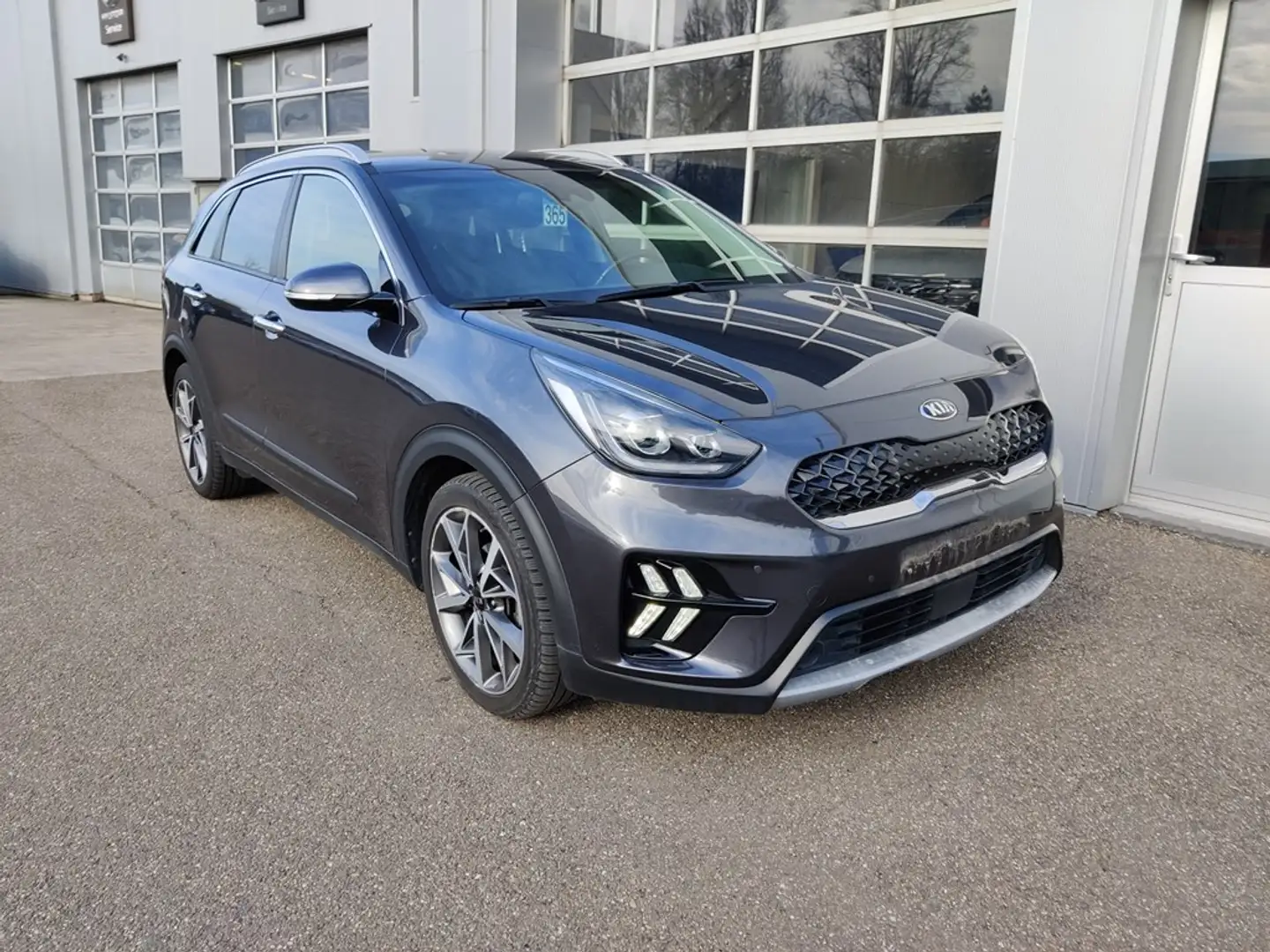 Kia Niro 141pk Hybrid : Leder, Navigatie, Zetelverw., Carpl Grijs - 1