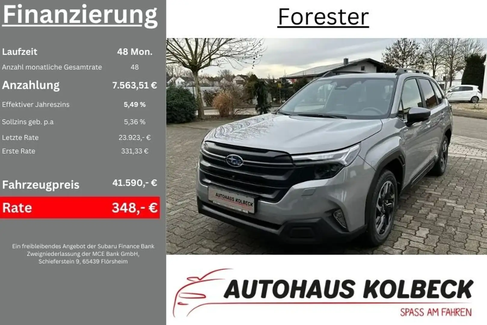 Subaru Forester 2.0ie Exclusive (Modelljahr 25) Grigio - 1