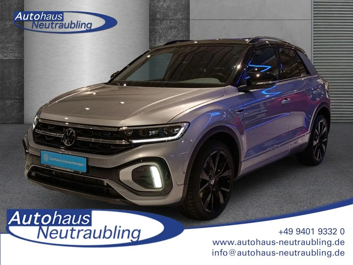 Volkswagen T-Roc 1.5 TSI "R-LINE" 150 PS DSG+NAVI+REARVIEW+SHZ+ Silber - 1