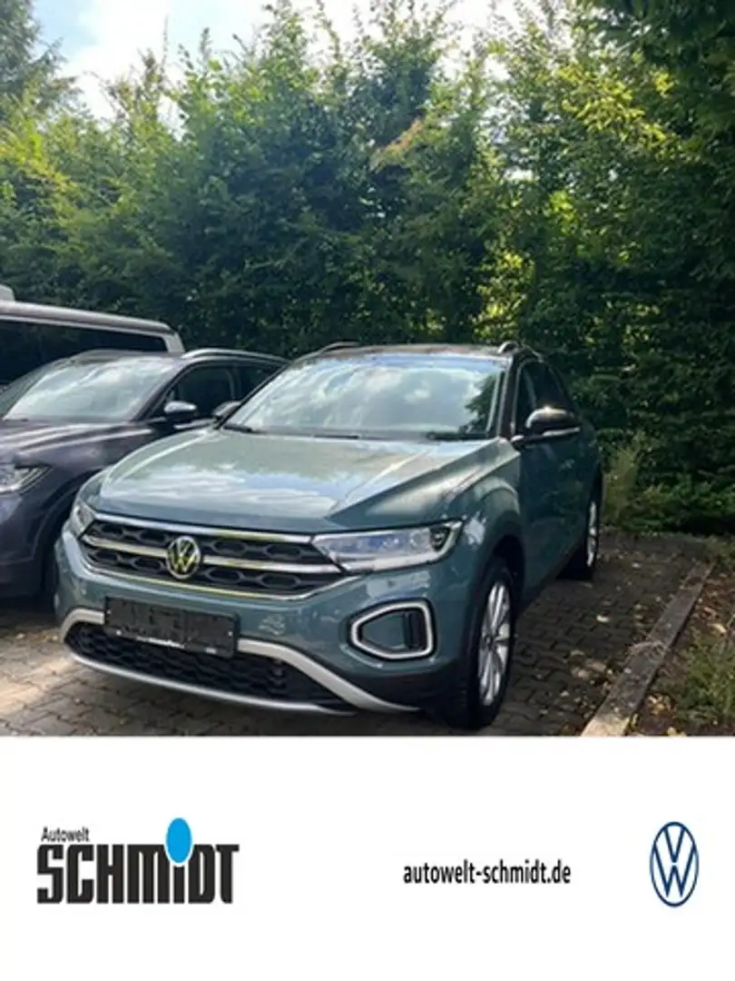 Volkswagen T-Roc 1.0TSi Style R-Kamera ACC LED-Plus NaviMedia 17... Blauw - 1