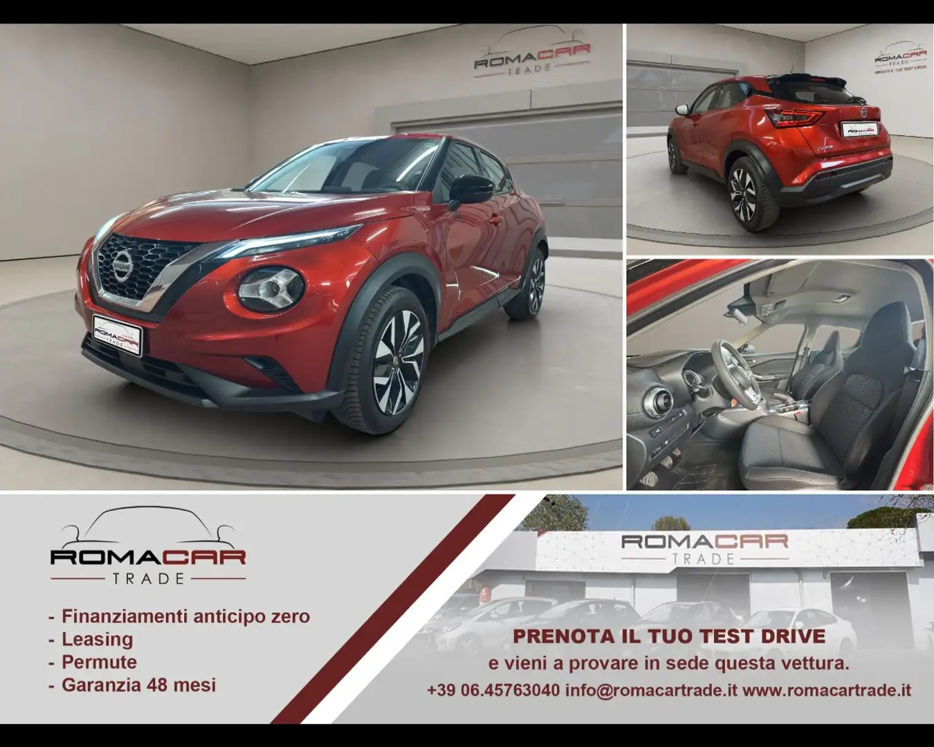 Nissan Juke 2ª serie - Juke 1.0 DIG-T 114 CV Acenta Rosso - 1