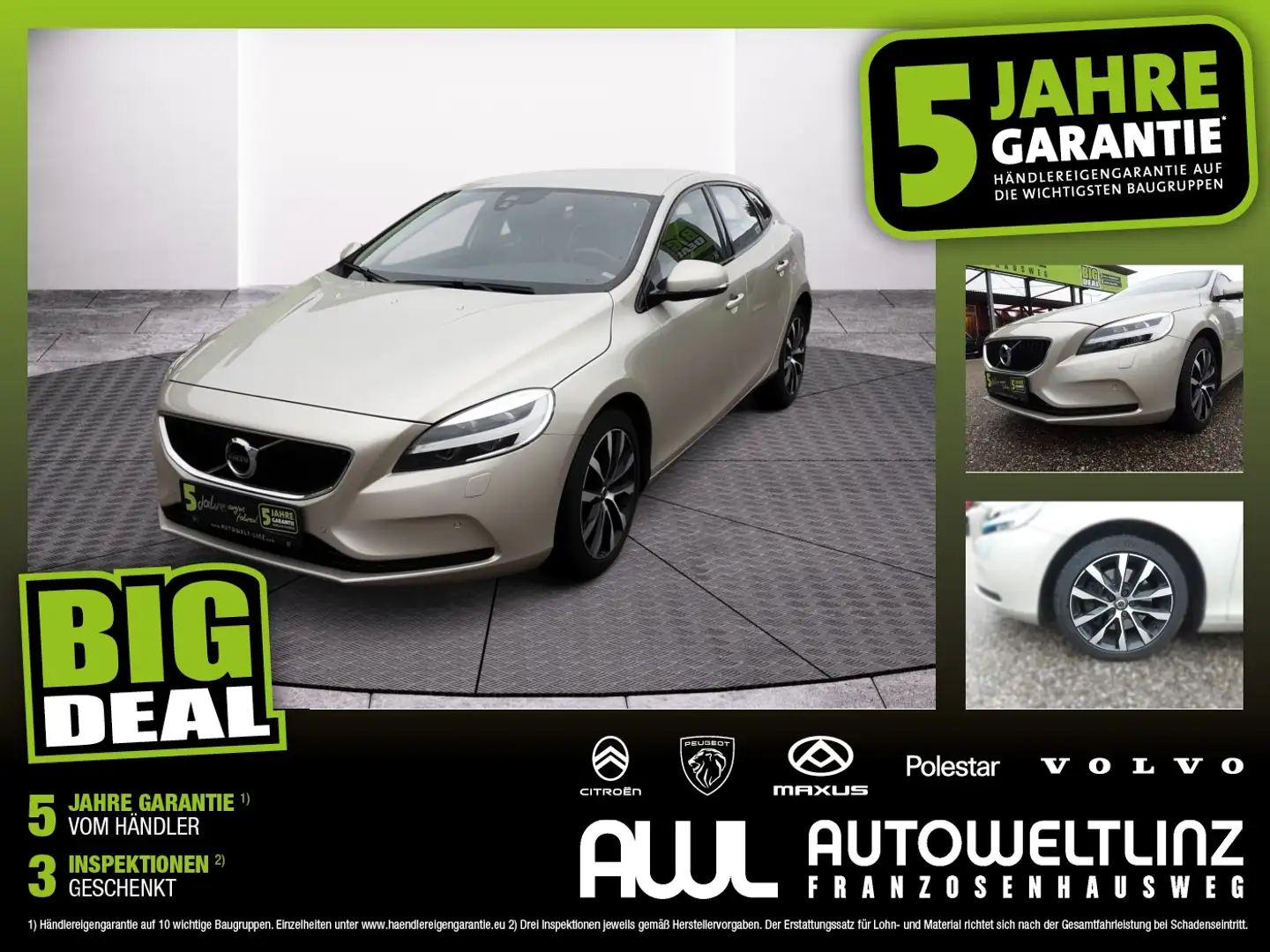 Volvo V40 D2 Geartronic Edition Silber - 1