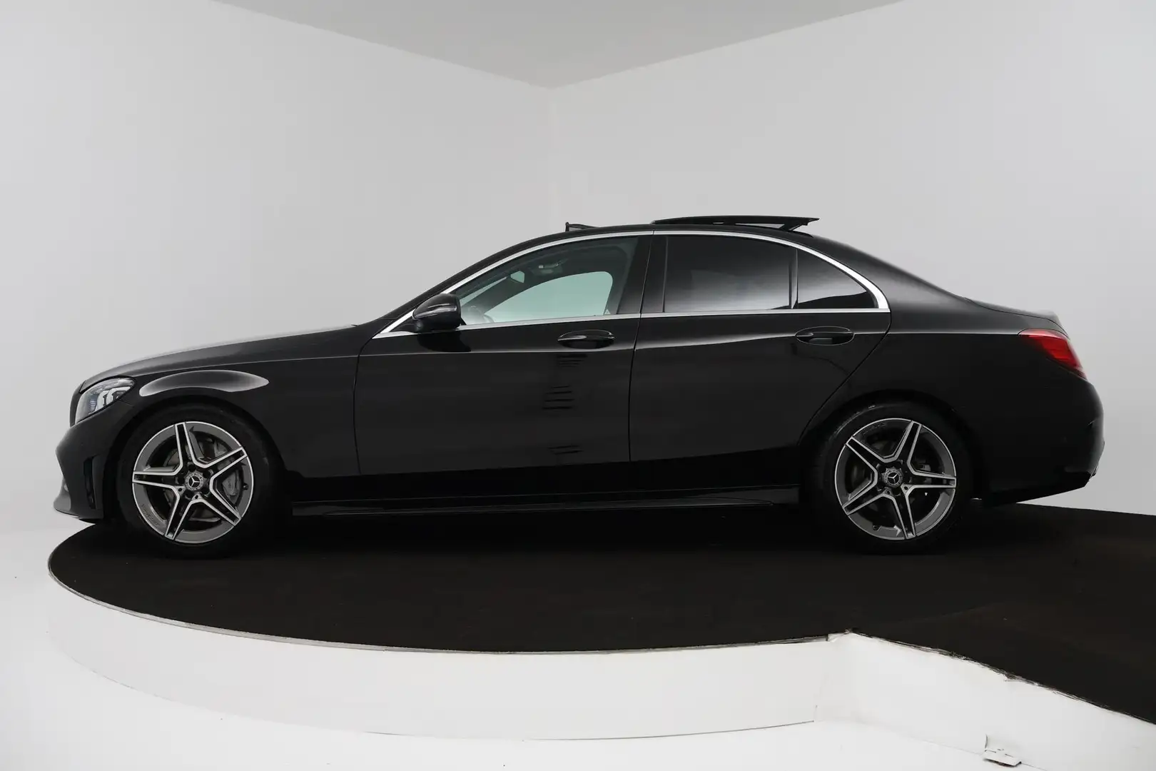 Mercedes-Benz C 200 Business Solution AMG (PANORAMADAK, SFEERVERLICHTI Zwart - 2