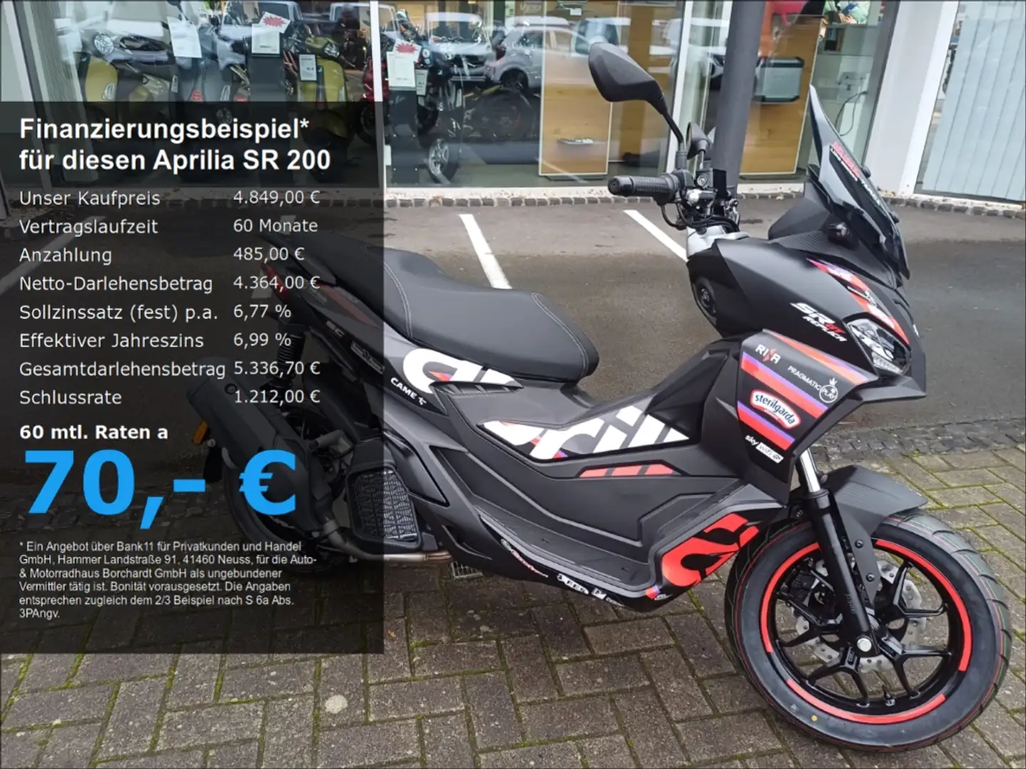 Aprilia GT*Replika*LED*18 PS*4 Jahre Garantie* Negro - 1