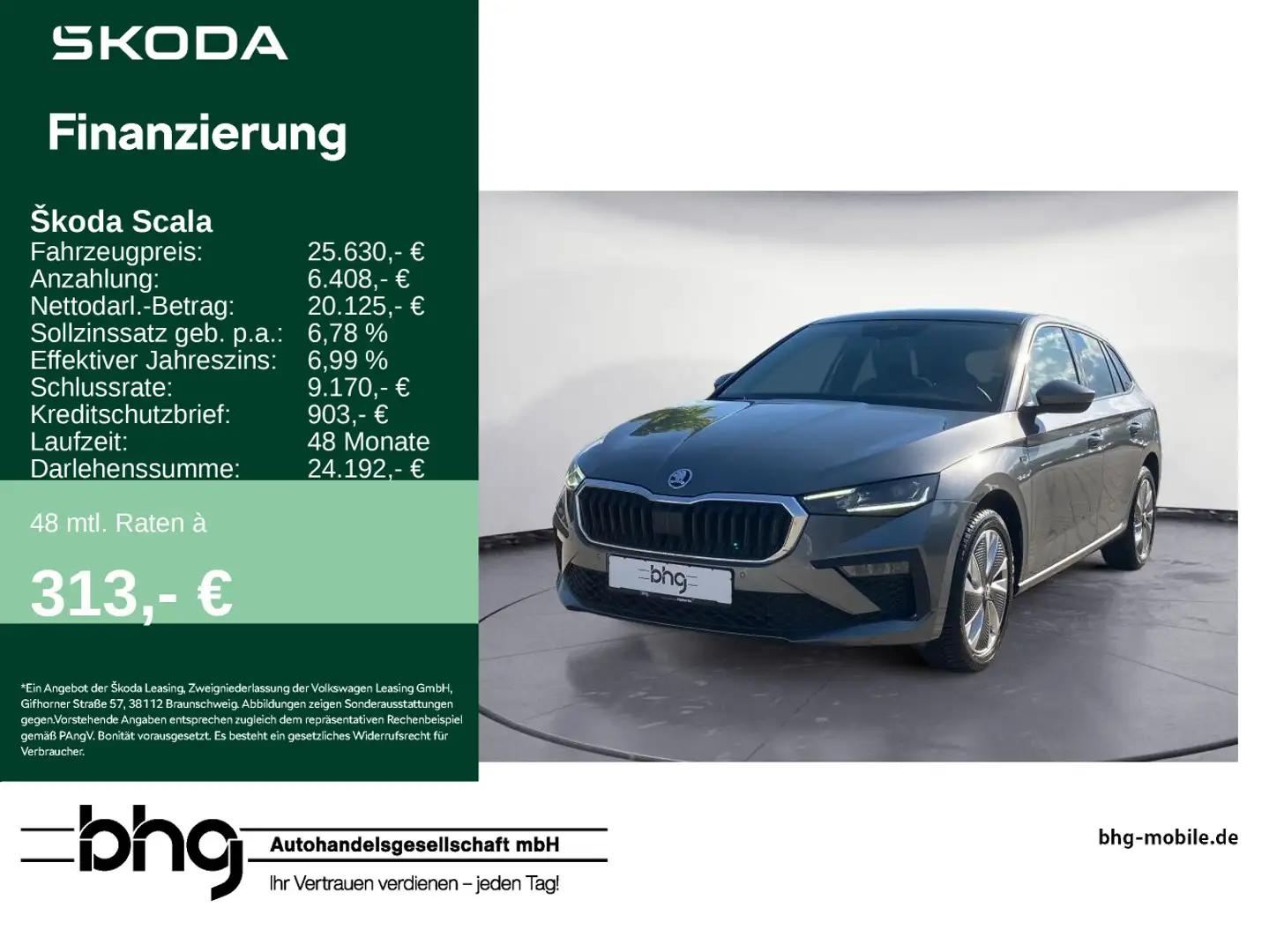 Skoda Scala 1.0 TSI DSG Drive Grijs - 1