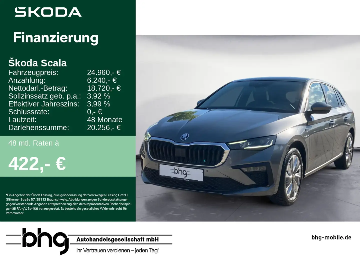 Skoda Scala 1.0 TSI DSG Drive Grau - 1