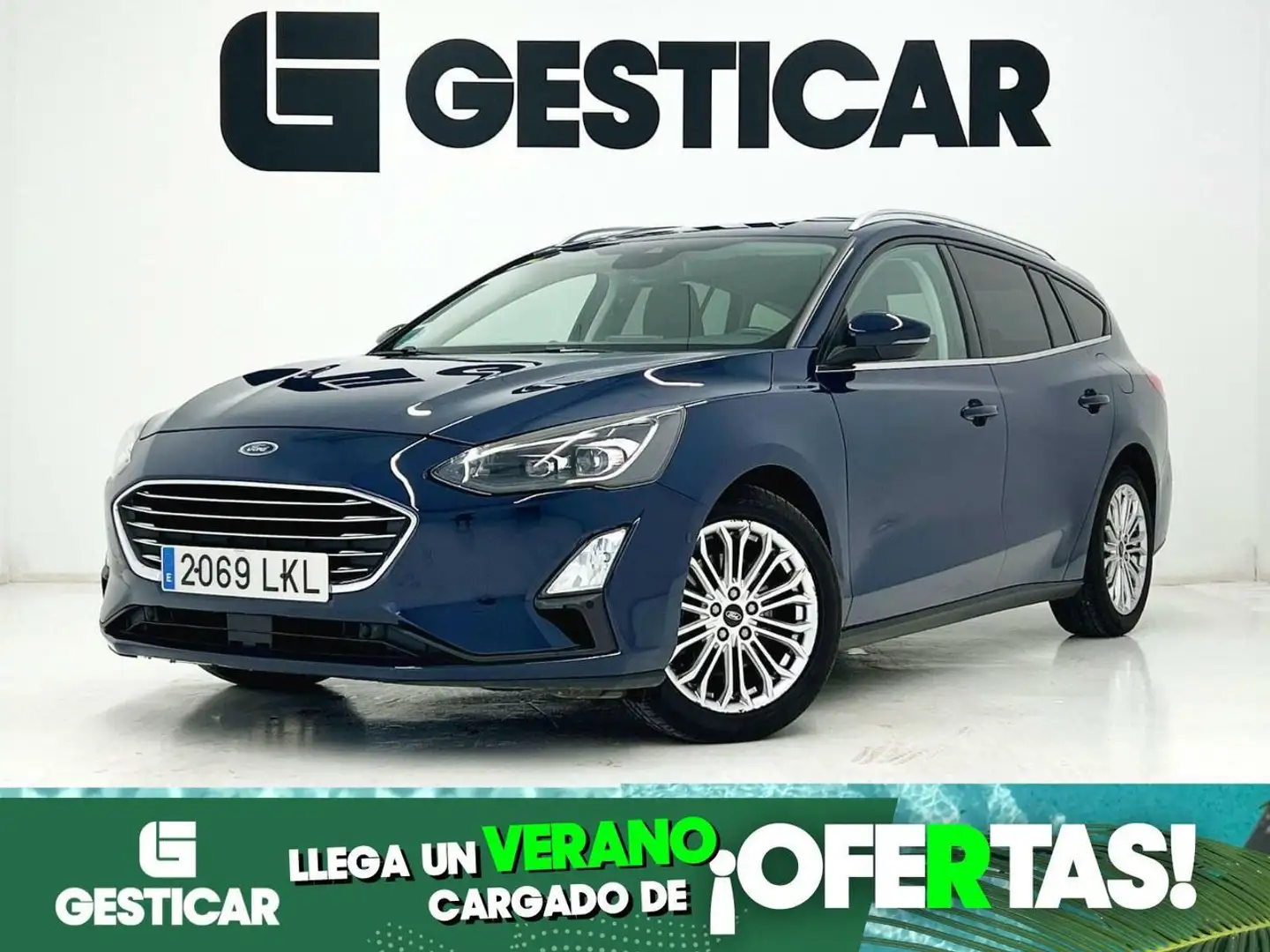 Ford Focus Sportbreak 2.0Ecoblue Titanium Blauw - 1