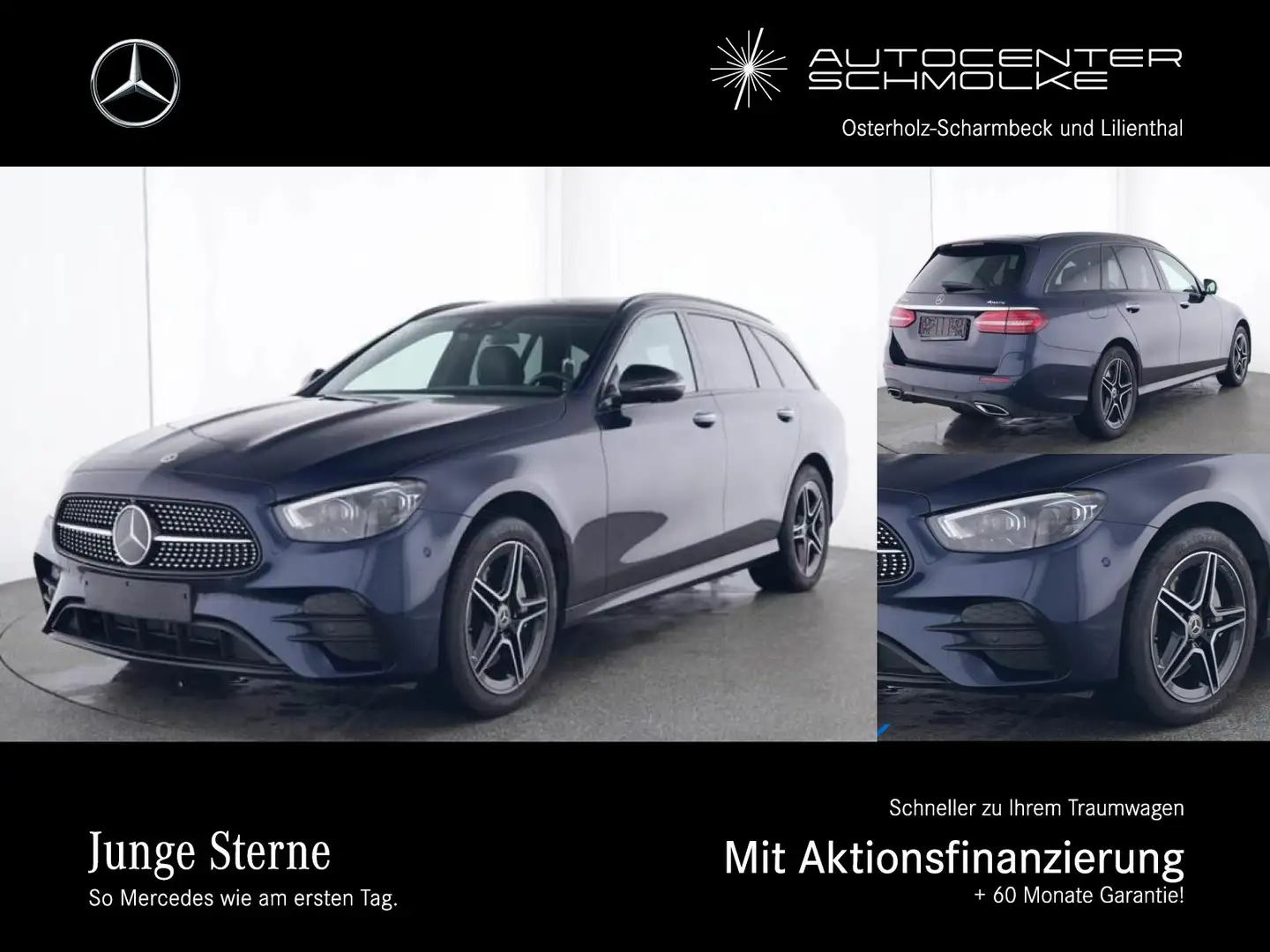 Mercedes-Benz E 300 E 300 de 4MATIC T *AMG-LINE *SHD*DISTRONIC*AHK* Blau - 1