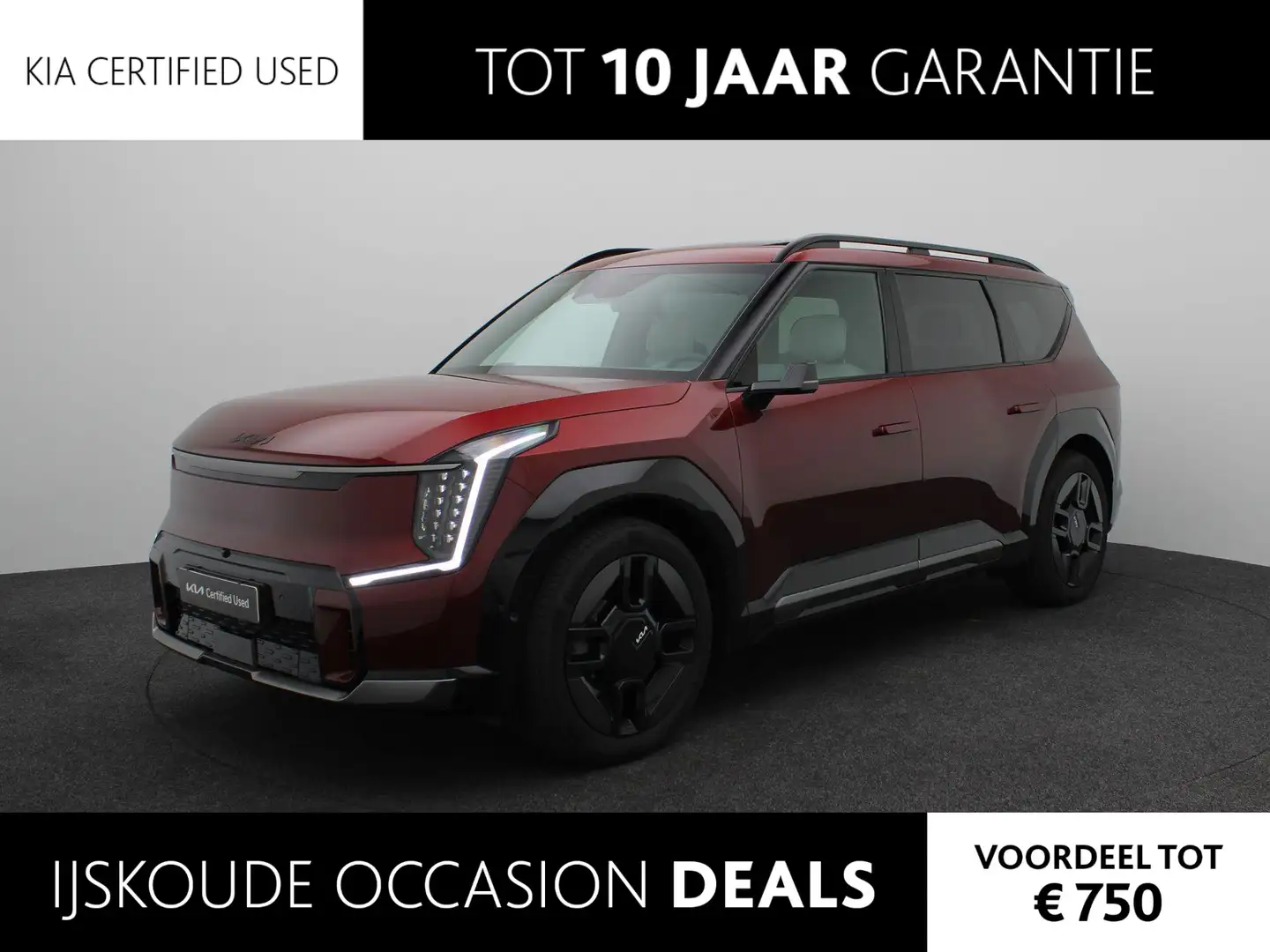 Kia EV9 GT-Line AWD 99.8 kWh Digital Side Mirrors | DEMO | Rouge - 1