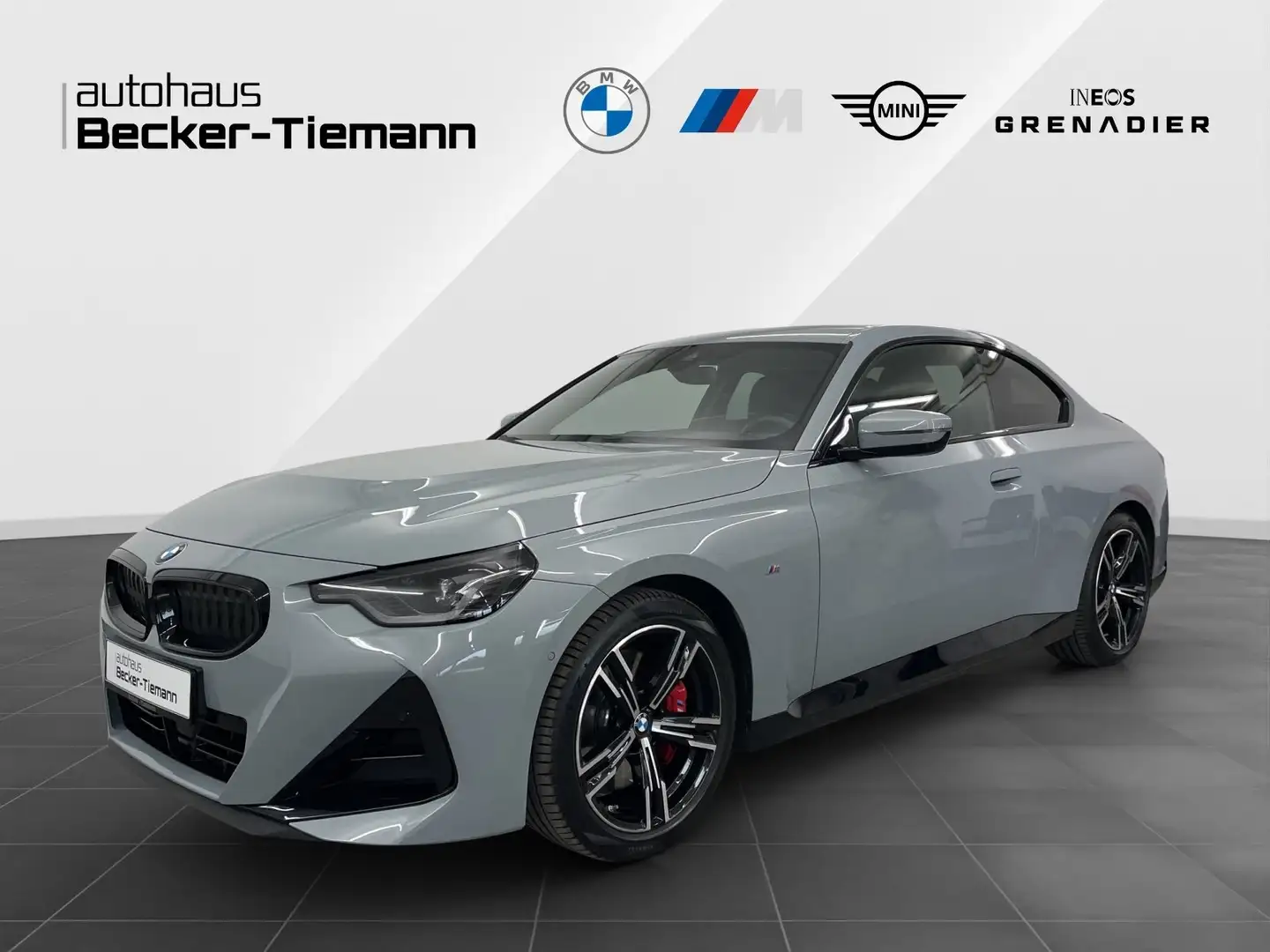 BMW 220 d Coupé,A,M Sportpaket,Navi Prov,HeadUpDisplay,etc Grigio - 1
