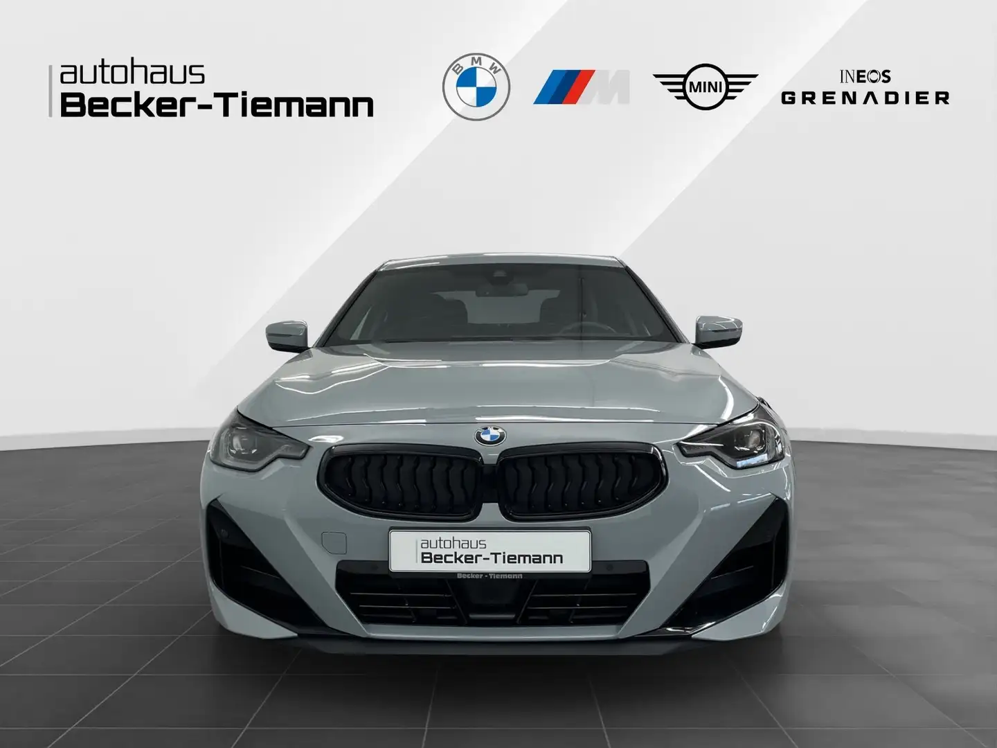 BMW 220 d Coupé,A,M Sportpaket,Navi Prov,HeadUpDisplay,etc Grigio - 2
