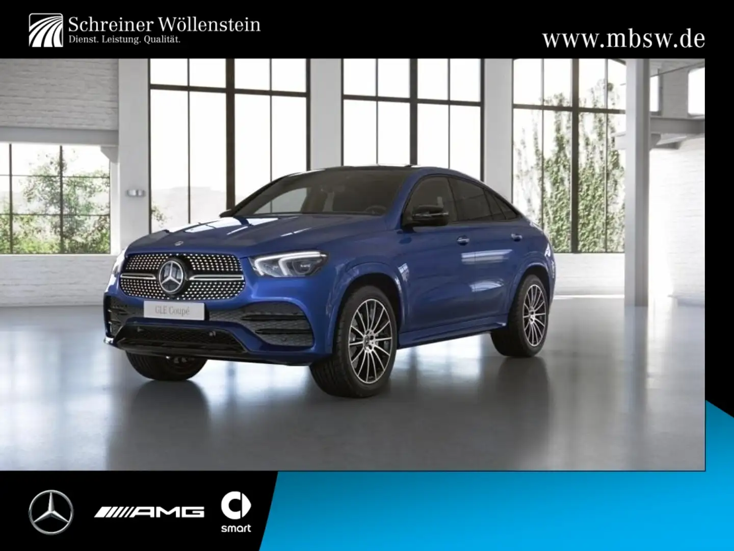 Mercedes-Benz GLE 350 de 4M C *AMG*Pano*AIR+AHK2,5t*FAP*Night* Blau - 1