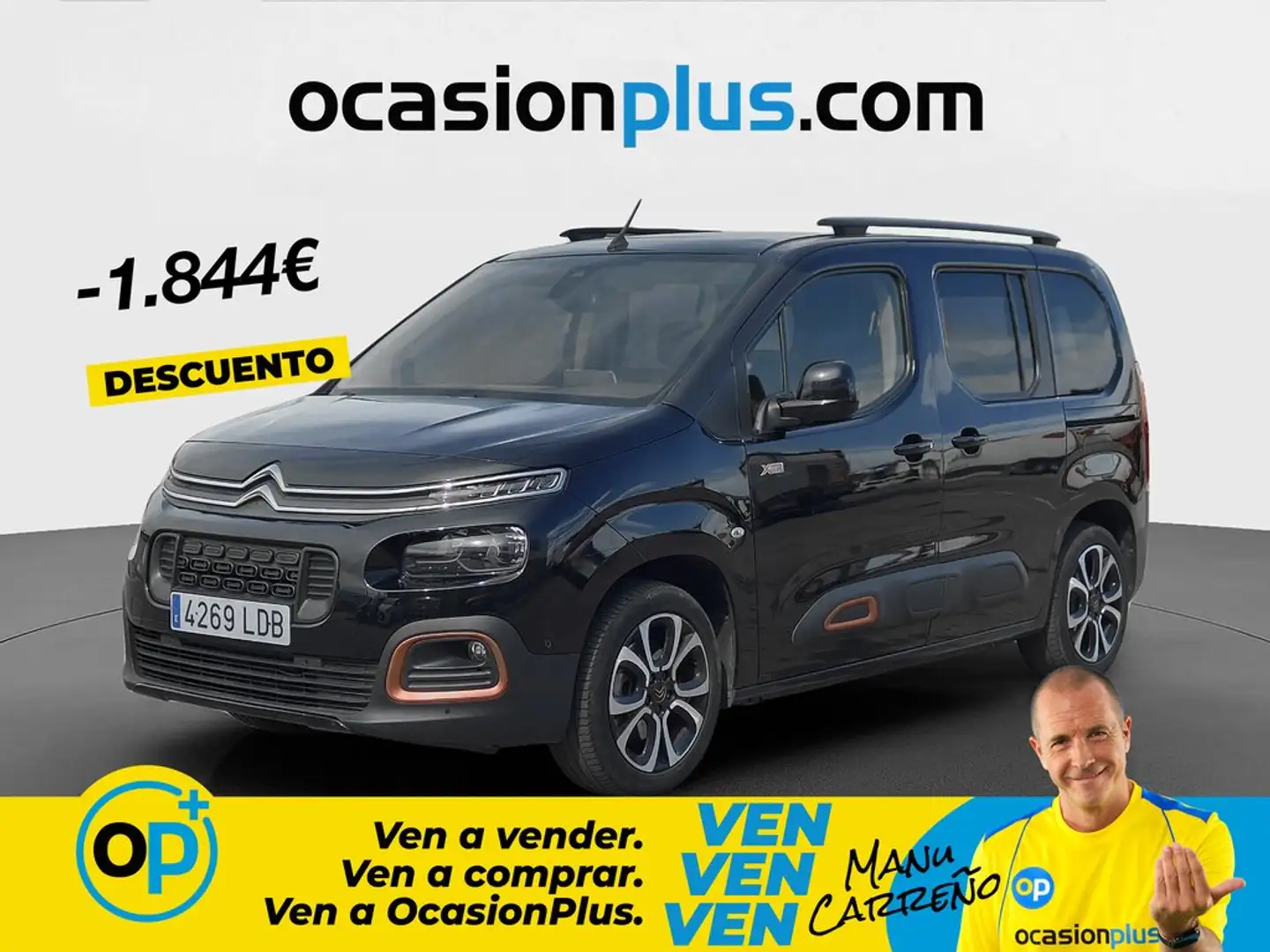 Citroen Berlingo BlueHDi S&S Talla M Shine EAT8 130 Negro - 1