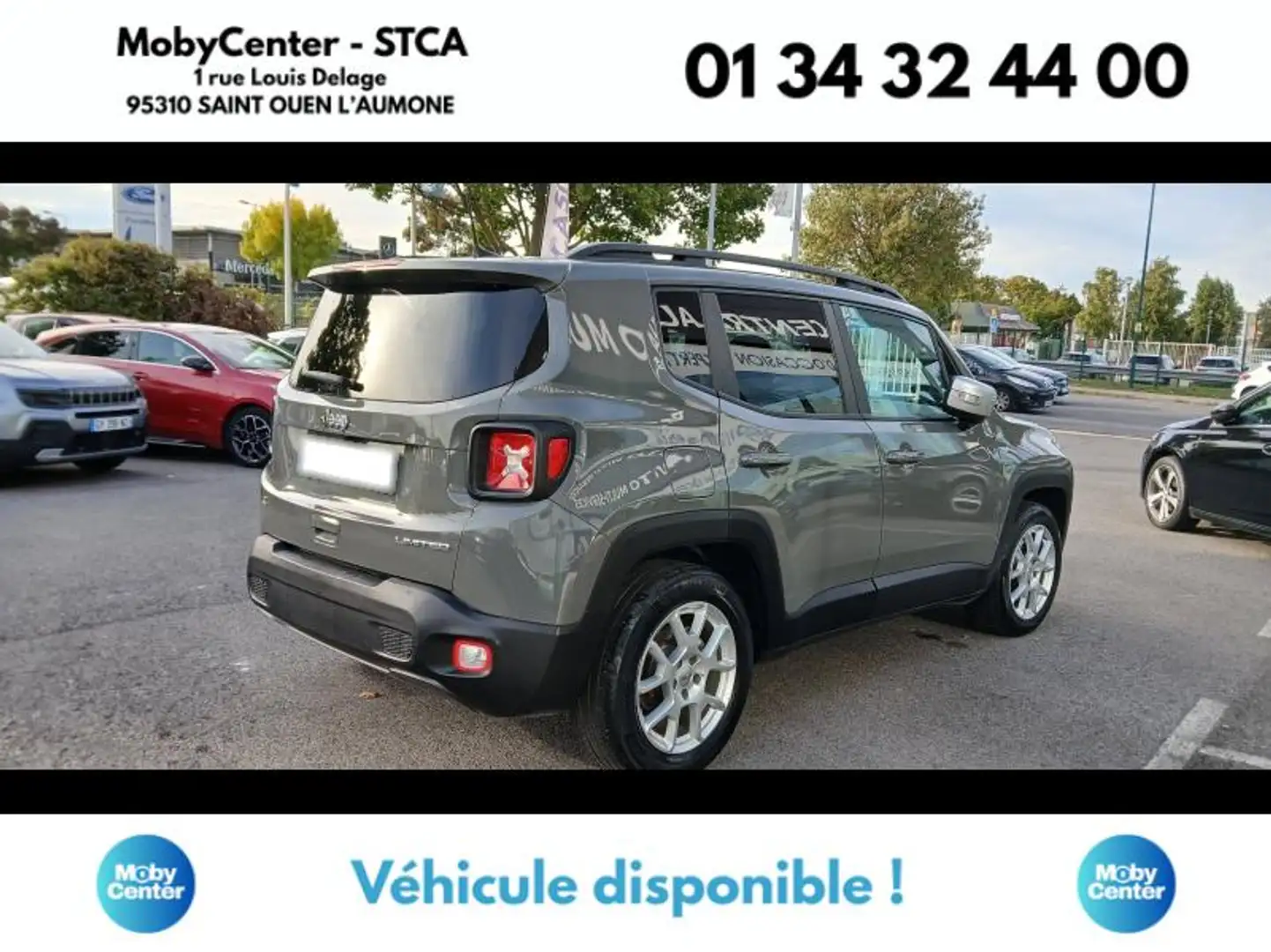 Jeep Renegade 1.5 Turbo T4 130ch MHEV Limited BVR7 Gris - 2