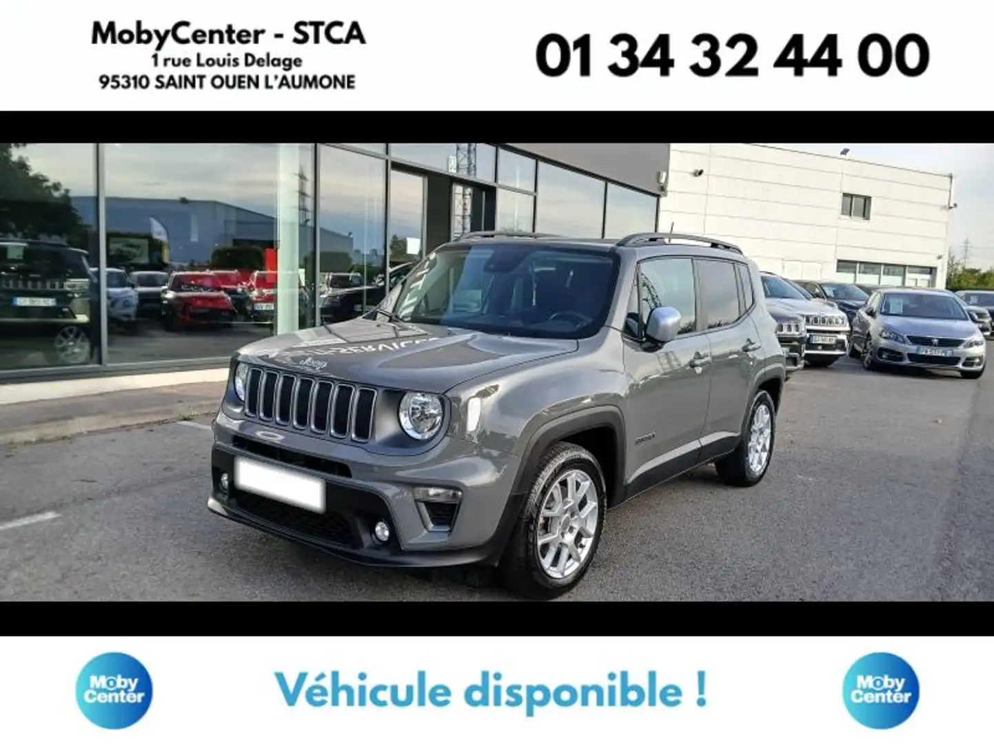 Jeep Renegade 1.5 Turbo T4 130ch MHEV Limited BVR7 Gris - 1