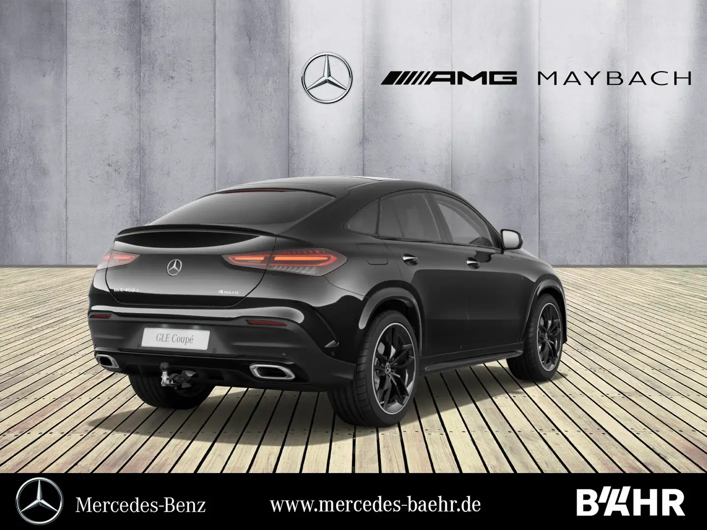 Mercedes-Benz GLE 450 GLE 450 d 4M Coupé AMG+Night/Pano/AHK/Airmatic Schwarz - 2