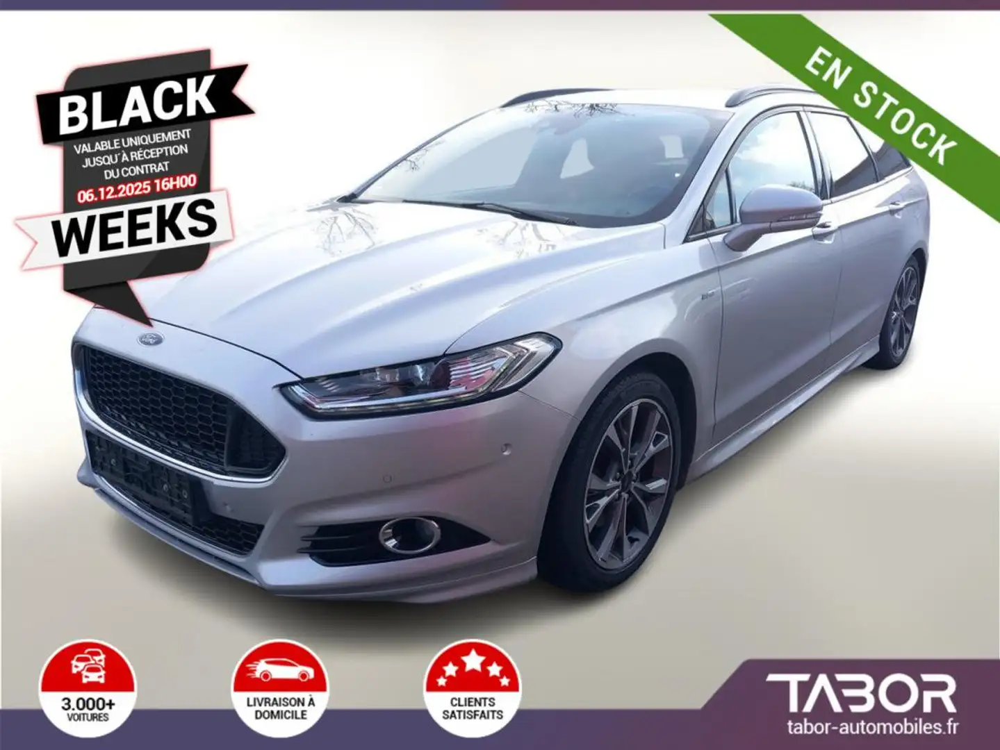 Ford Mondeo 2.0 TDCi 180 Aut. ST-Line cuir Pano Argent - 1