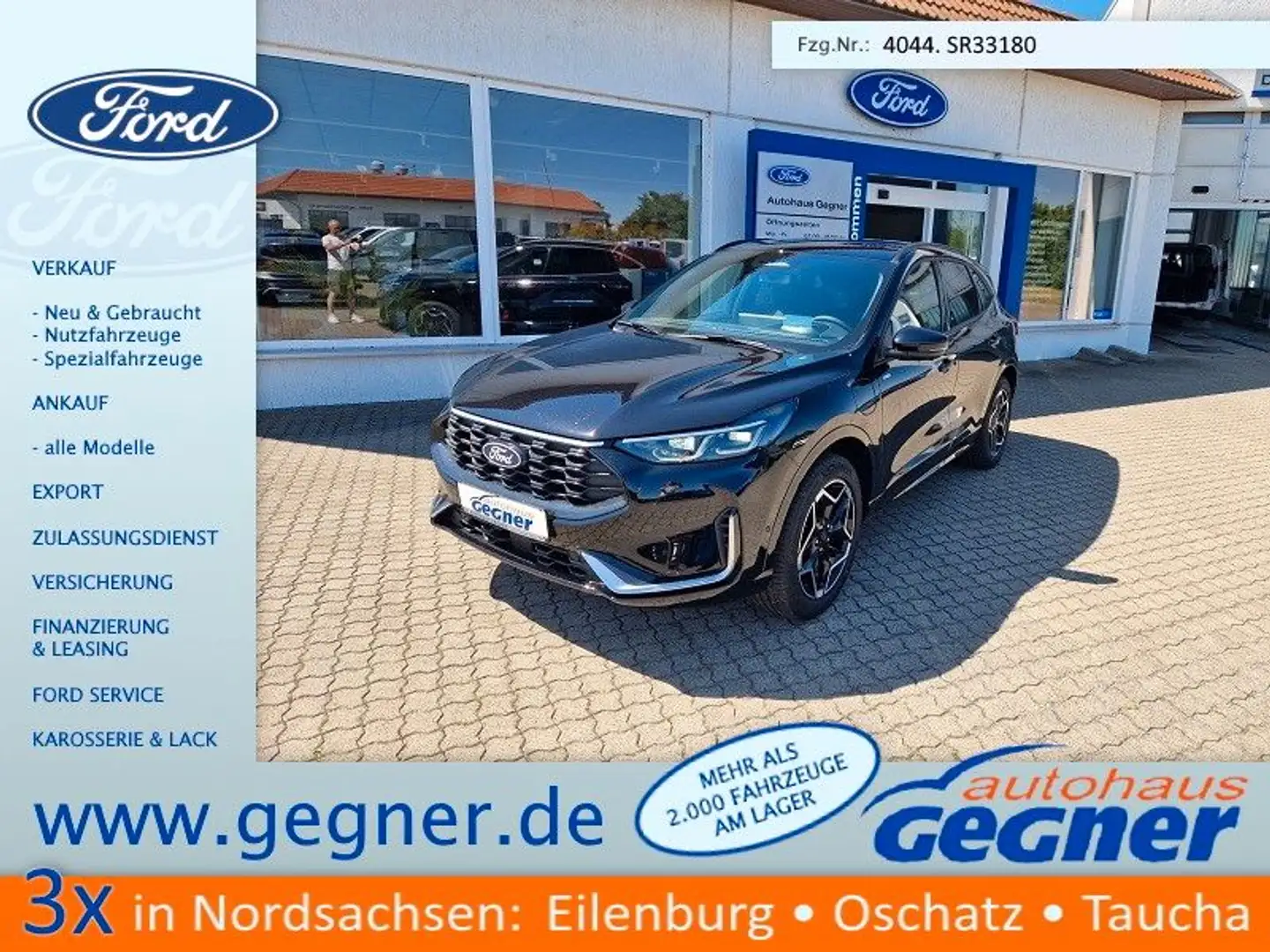 Ford Kuga ST-Line X 2.5L PHEV AT AHK 360Kam Pano HUD Schwarz - 1