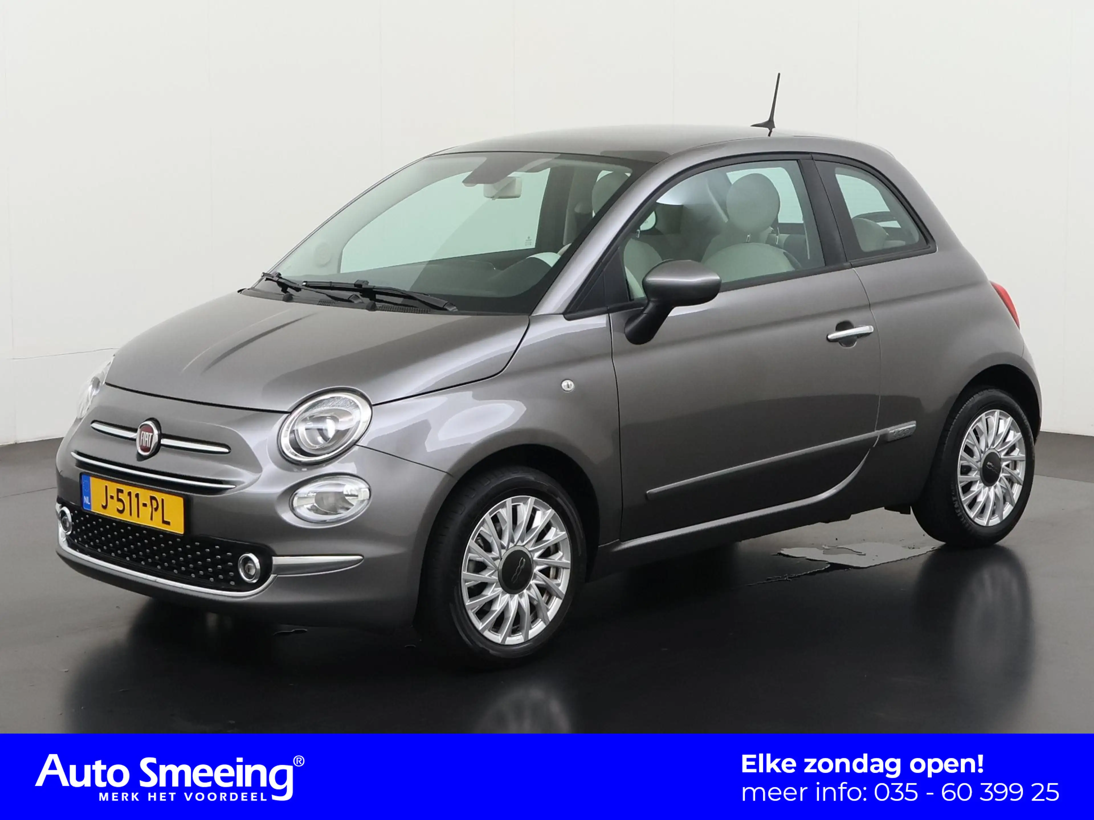 Fiat 500 1.0 Hybrid Lounge | Panoramadak | Zondag Open!