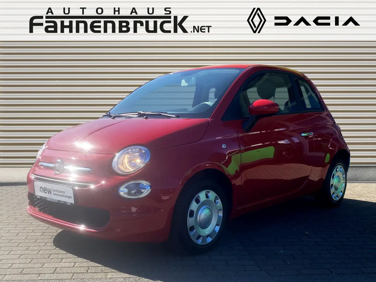 Fiat 500 Pop Mild Hybrid 1.0  Allwetter Scheckheft Rot - 1