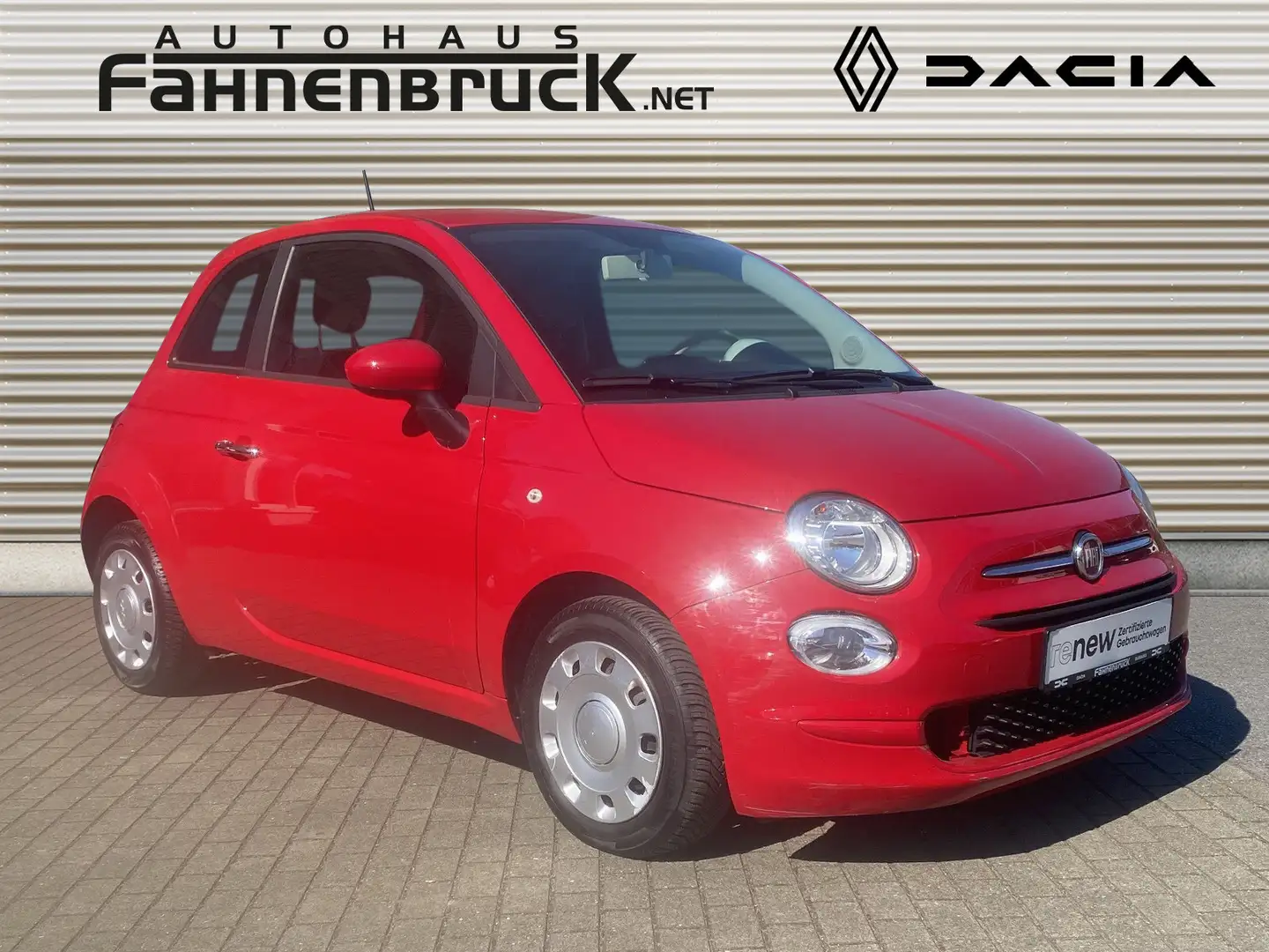 Fiat 500 Pop Mild Hybrid 1.0  Allwetter Scheckheft Rot - 2