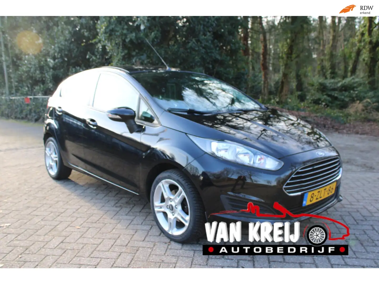 Ford Fiesta 1.25 Trend, Airco, Lm, Cv, 89375km Schwarz - 1